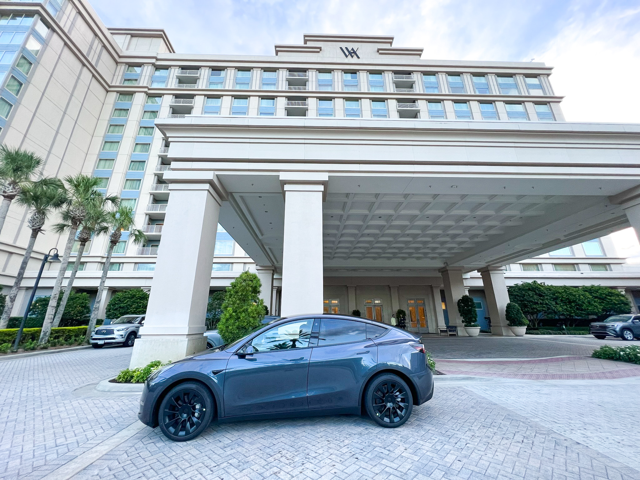 Hertz Tesla Model Y at Waldorf Orlando