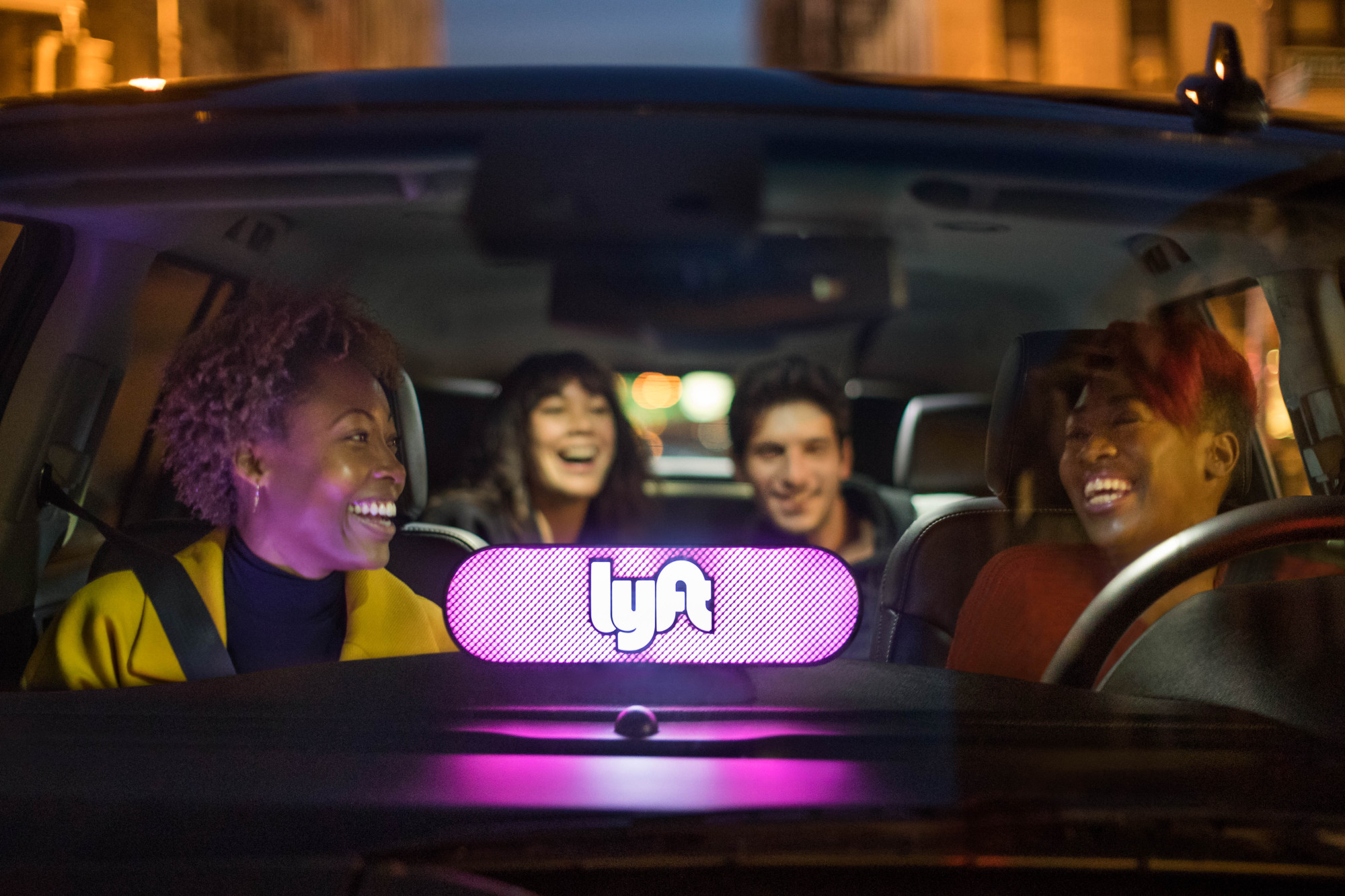 Lyft passengers and driver