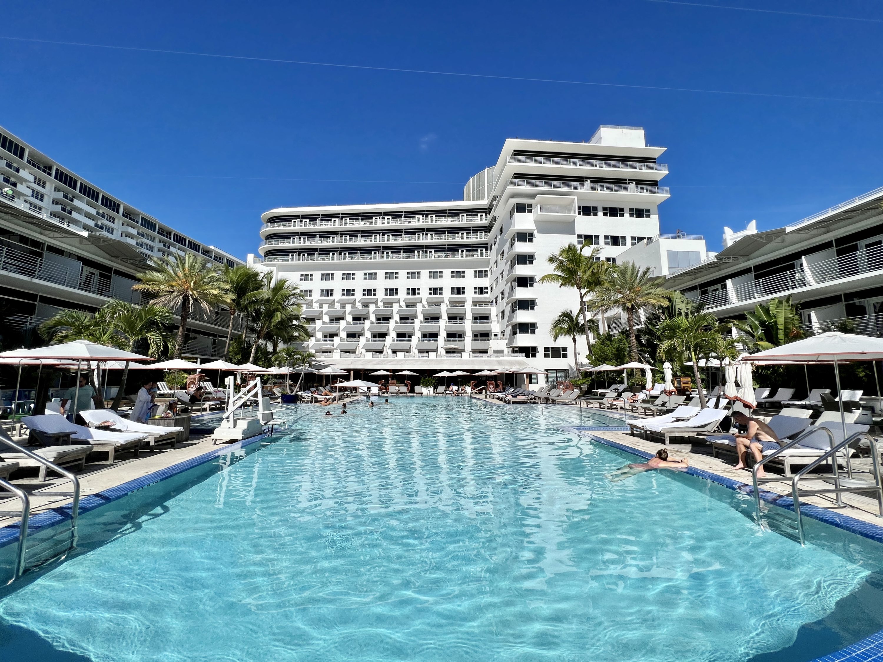 Ritz Carlton South Beach Exterior From Pool Wide Ritz Carlton South Beach Exterior From Pool Wide