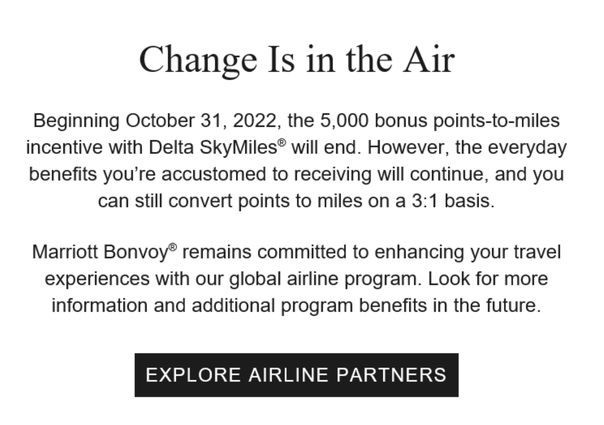 Marriott Bonvoy notice