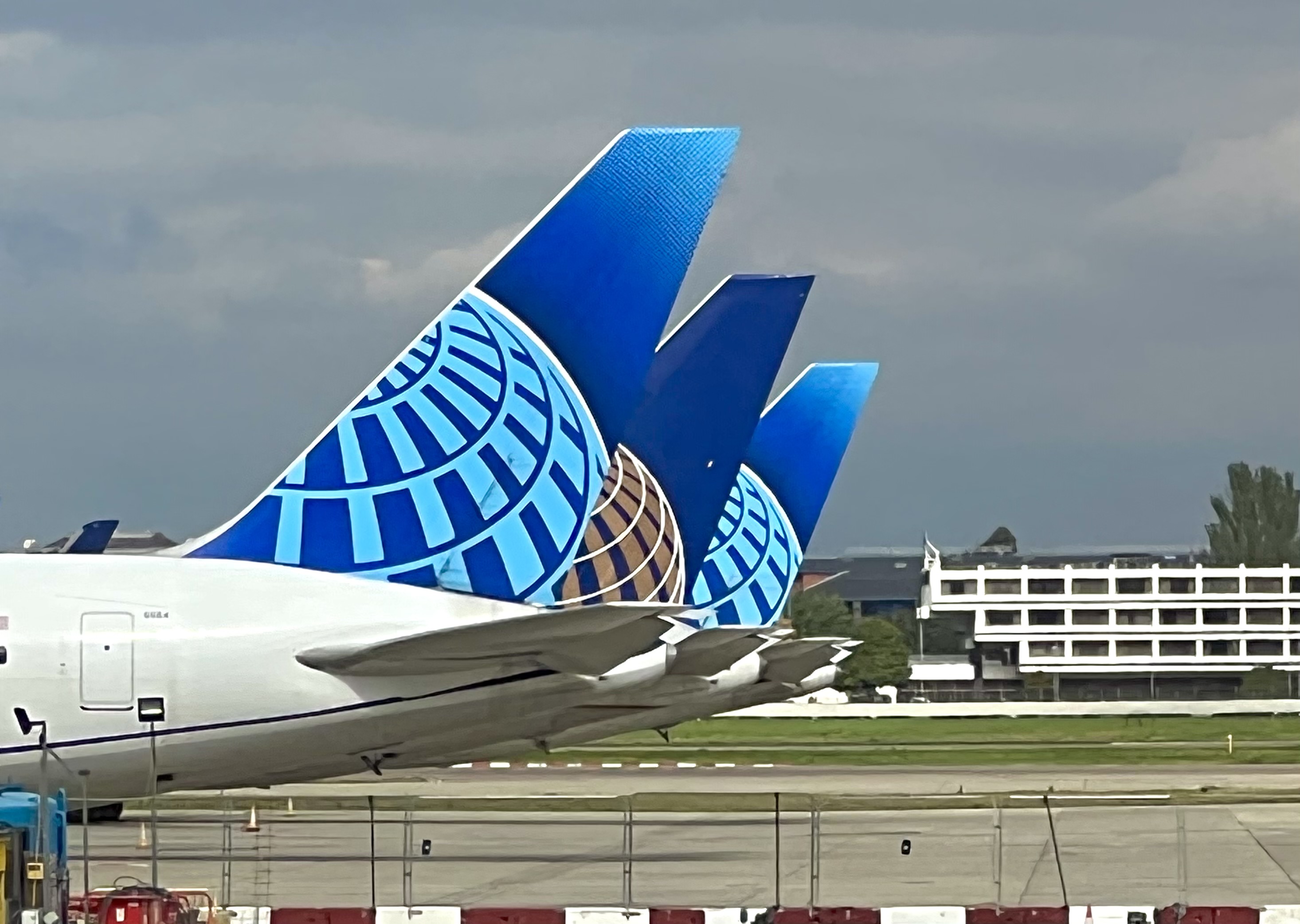 United tailfins at London Heathrow Airport