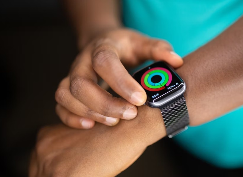 Apple Watch on mans wrist