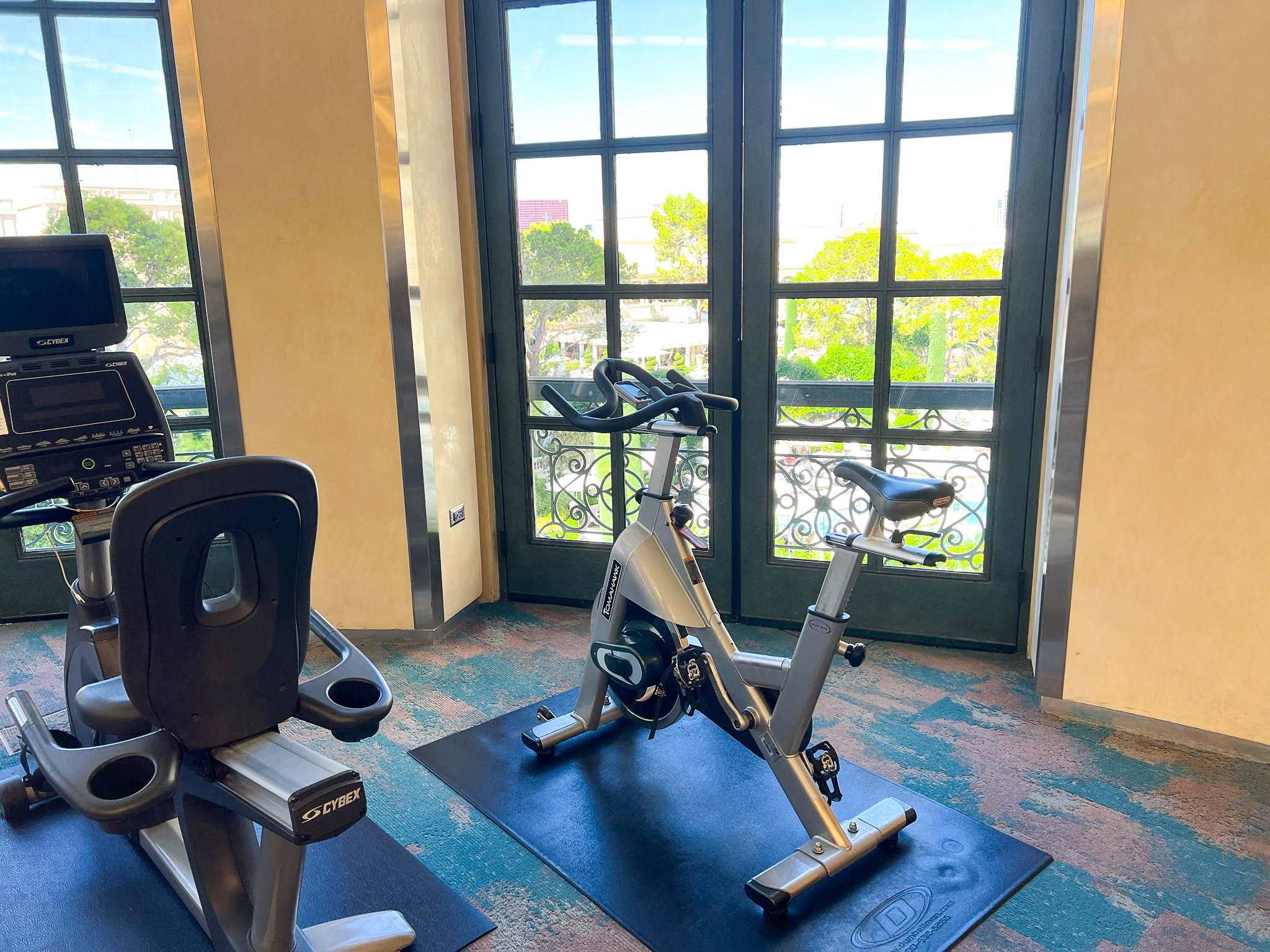 Bellagio Las Vegas gym bike
