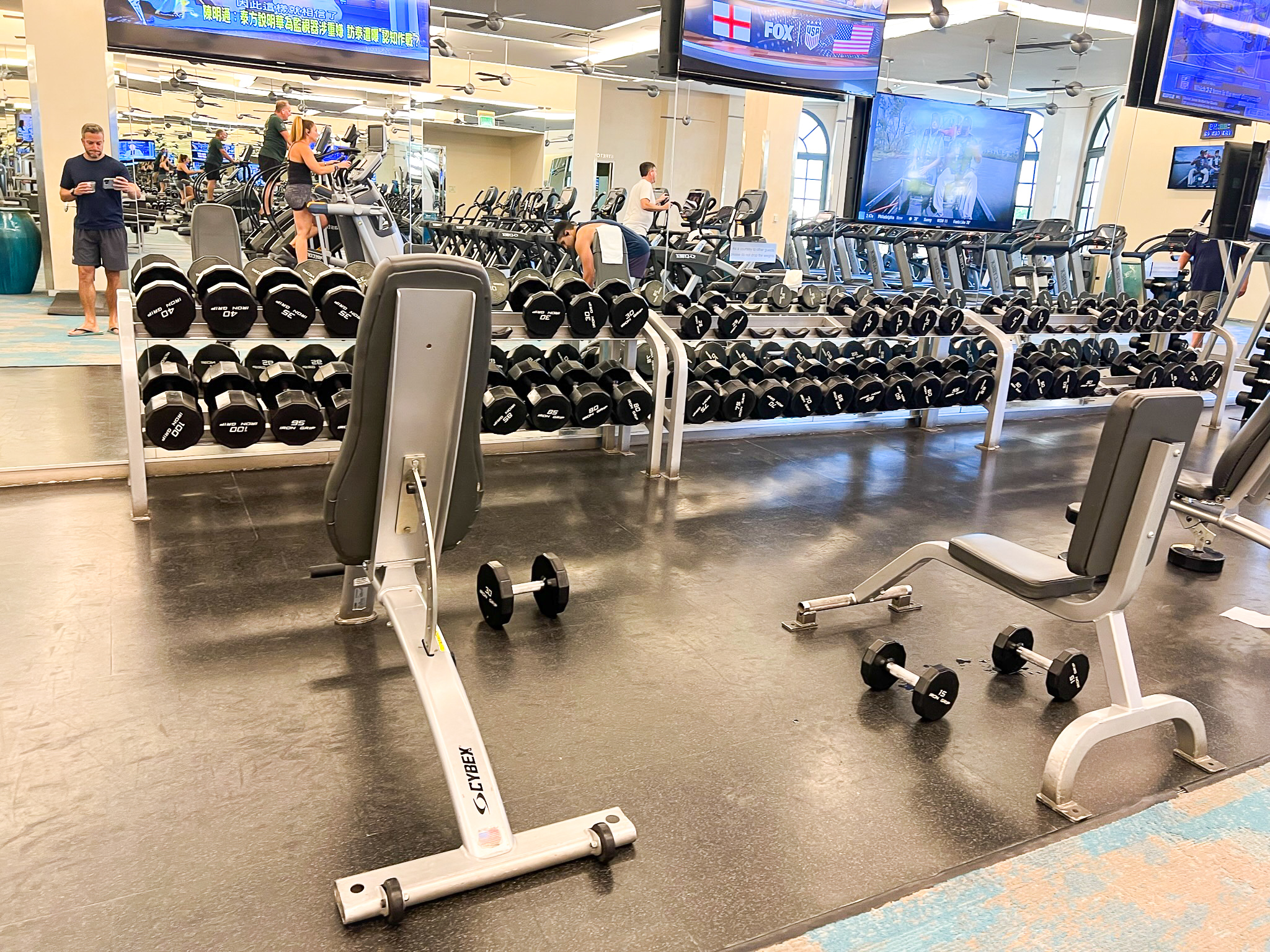 Bellagio Las Vegas gym free weights