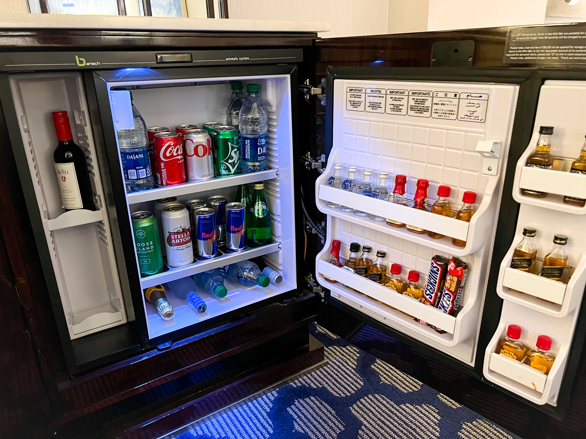 Bellagio Las Vegas minibar