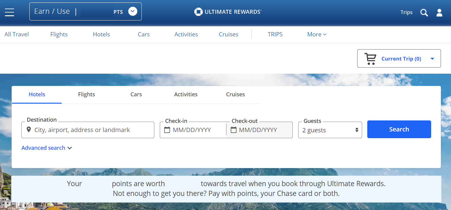 Chase travel portal Chase travel portal