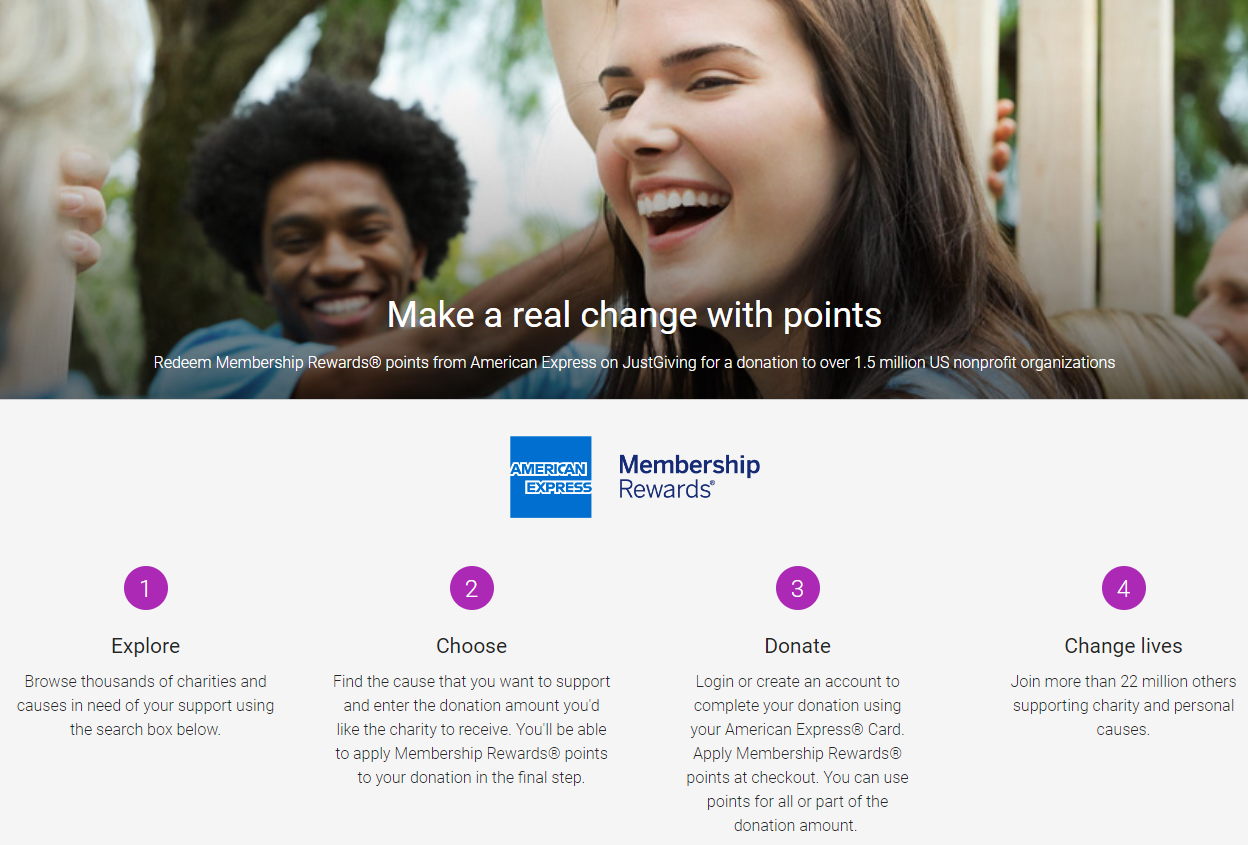 JustGiving Amex