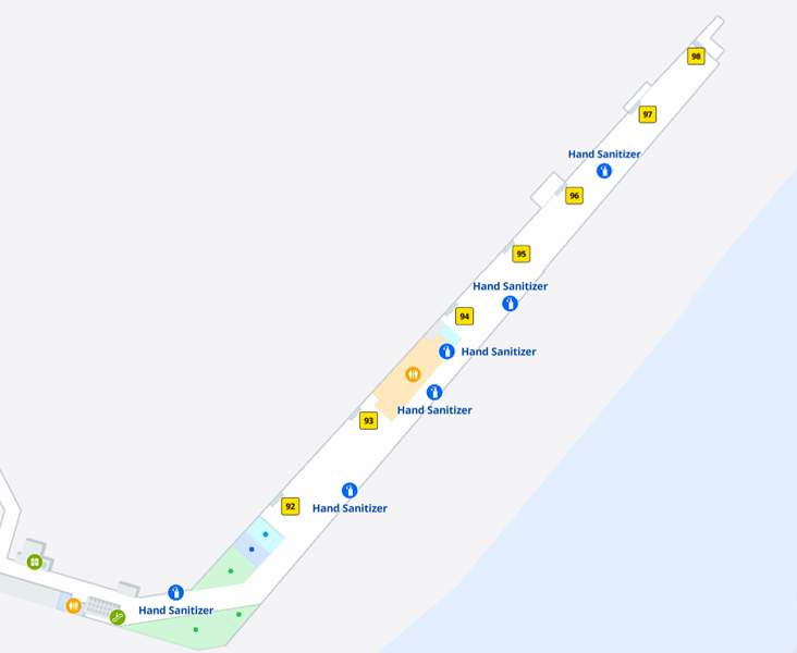 LaGuardia Airport Terminal C gates 92 to 98