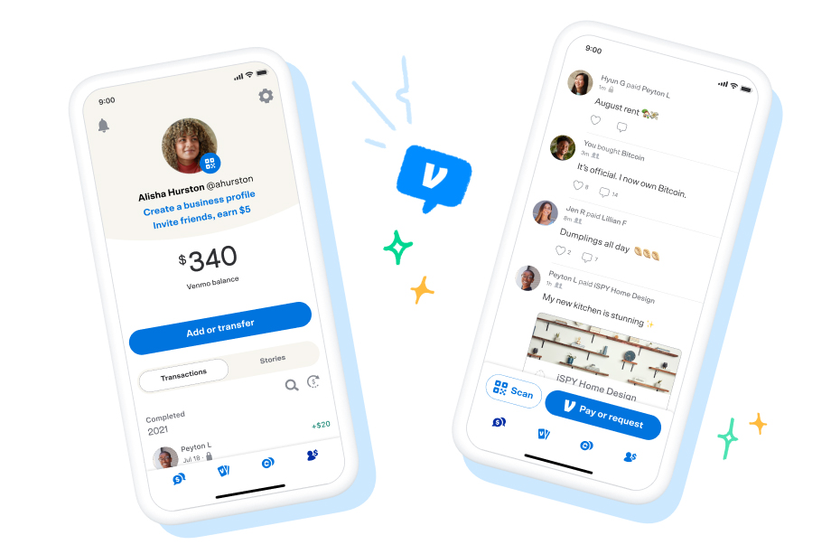 Redesigned Venmo app