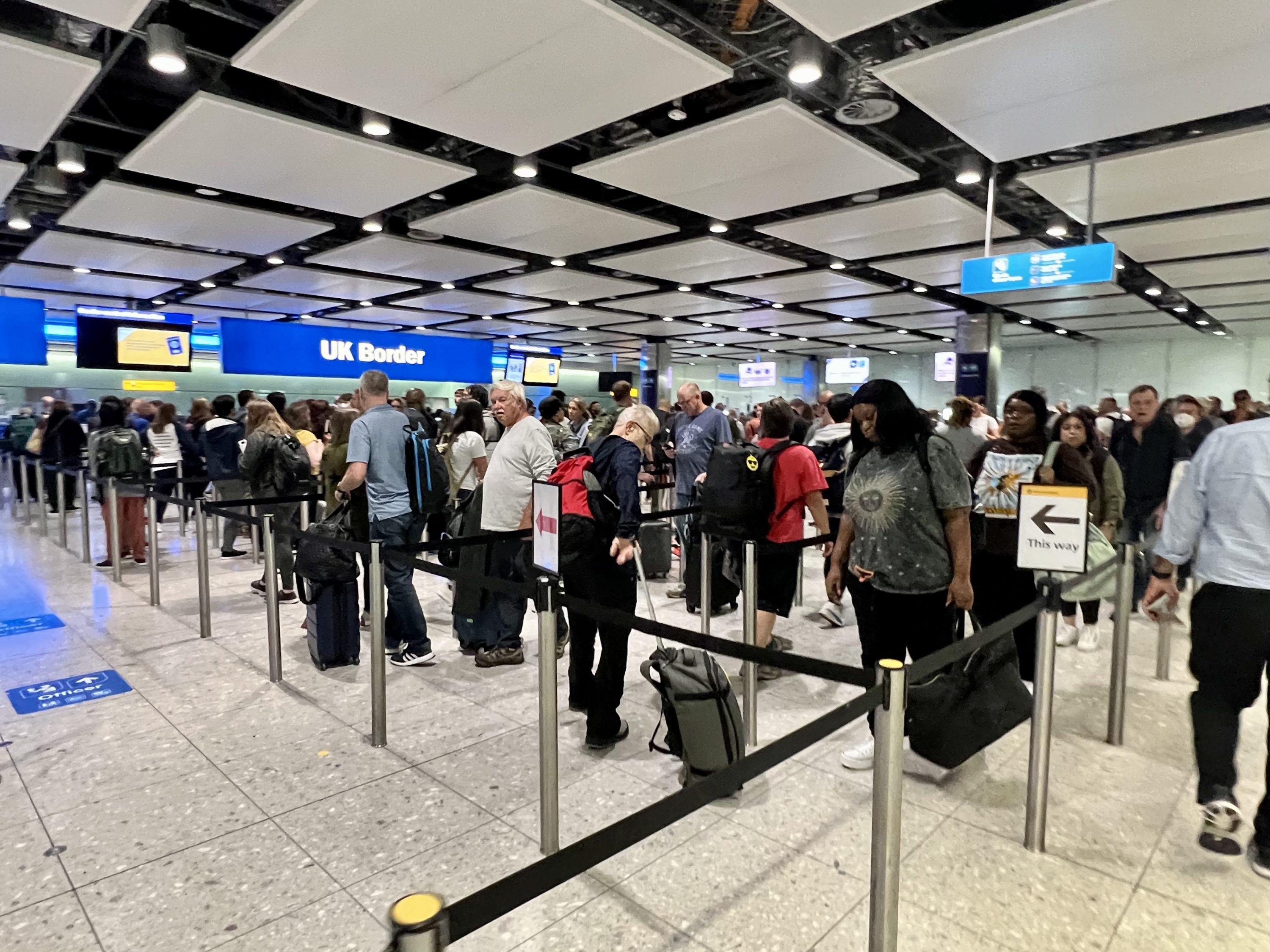 TAP Air Portugal Airbus A321LRneo business class UK border at Heathrow