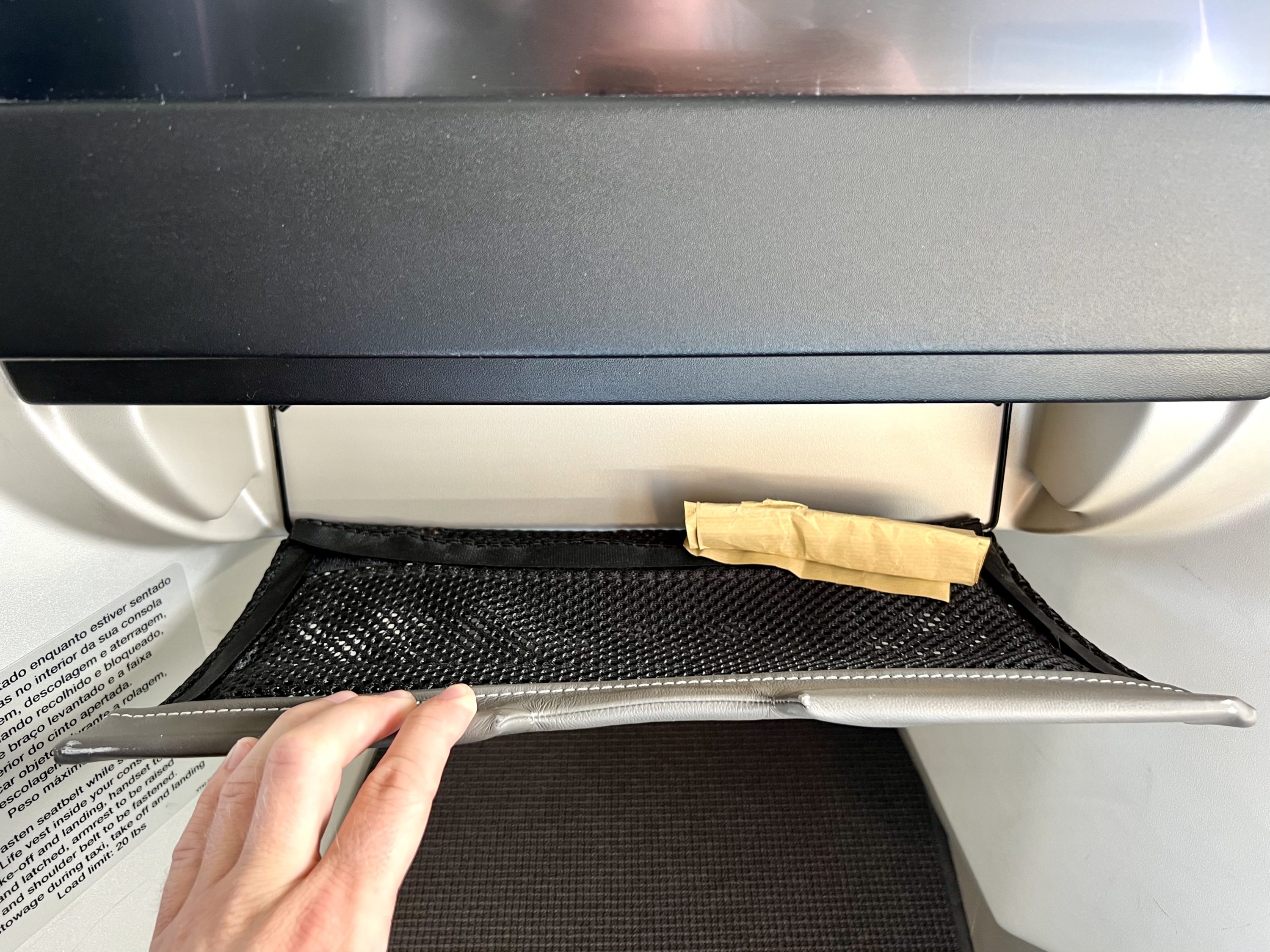 TAP Air Portugal Airbus A321LRneo business class trash