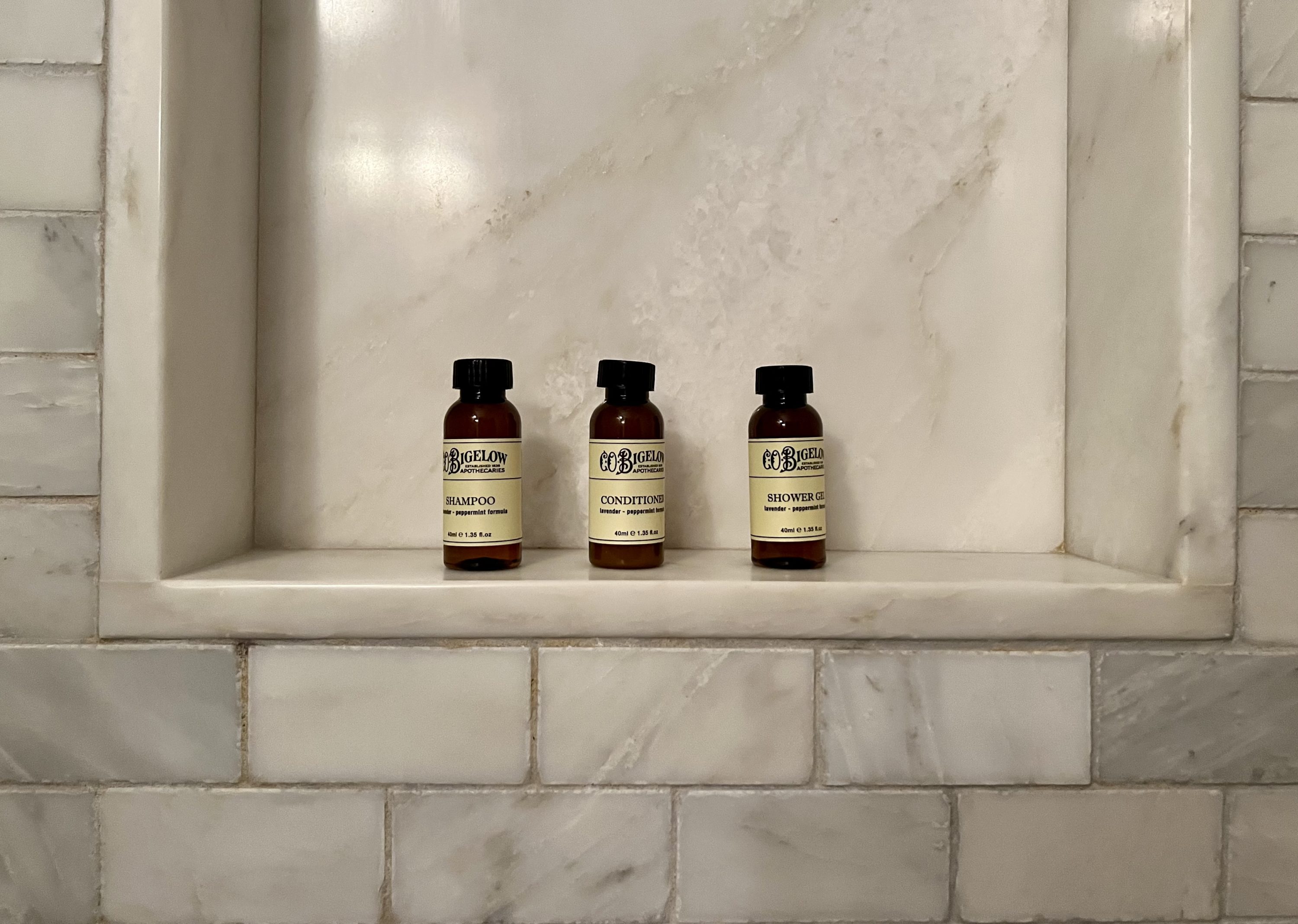The Beekman bathroom shower amenities