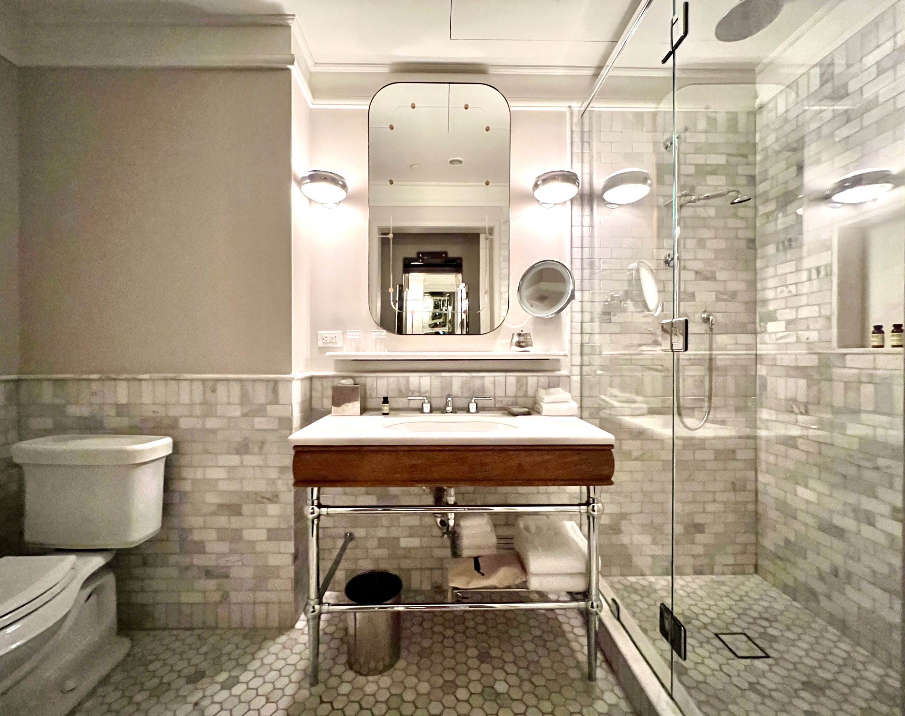 The Beekman bathroom wide angle