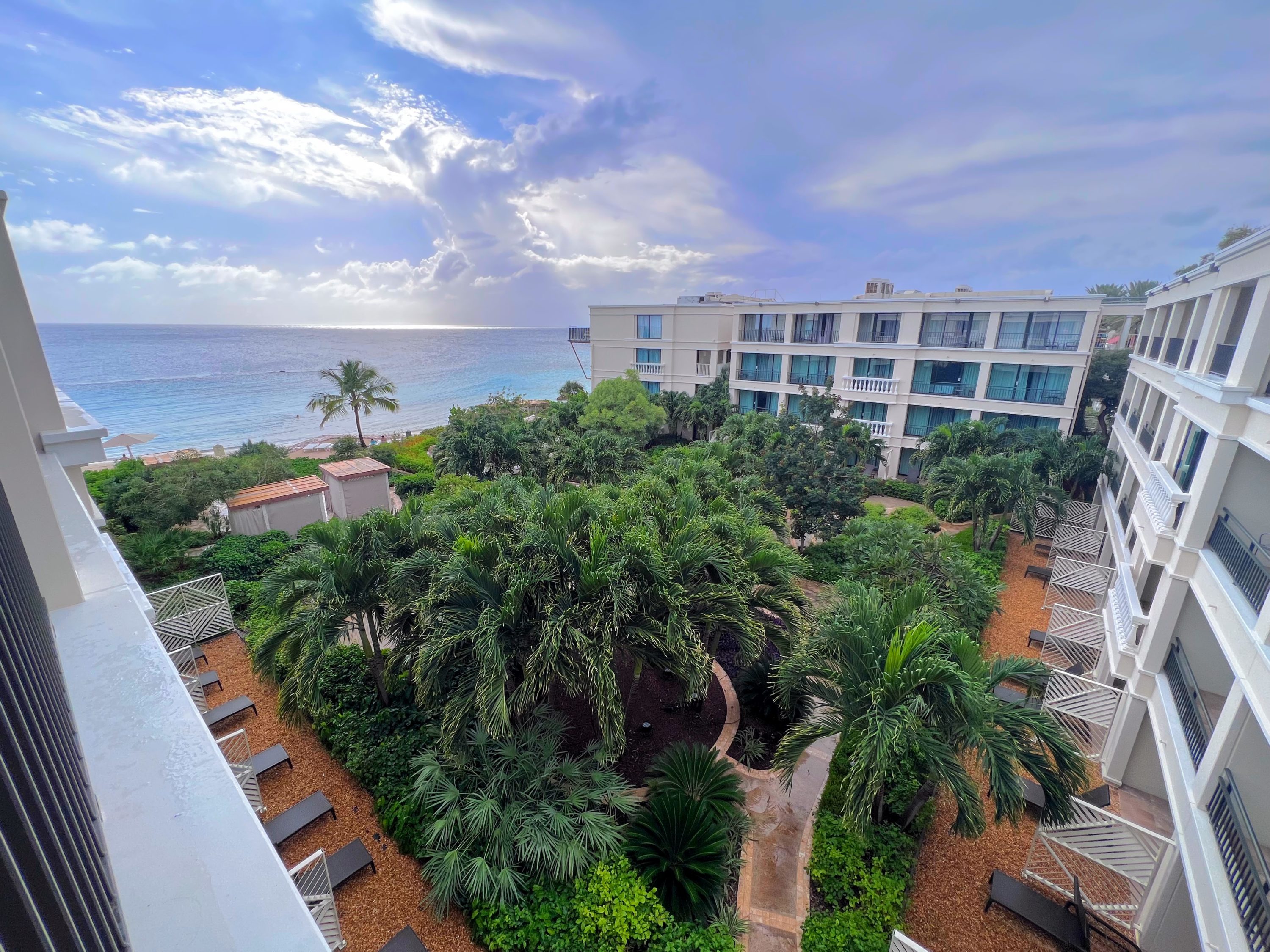 View from balcony at Curacao Marriott Beach Resort
