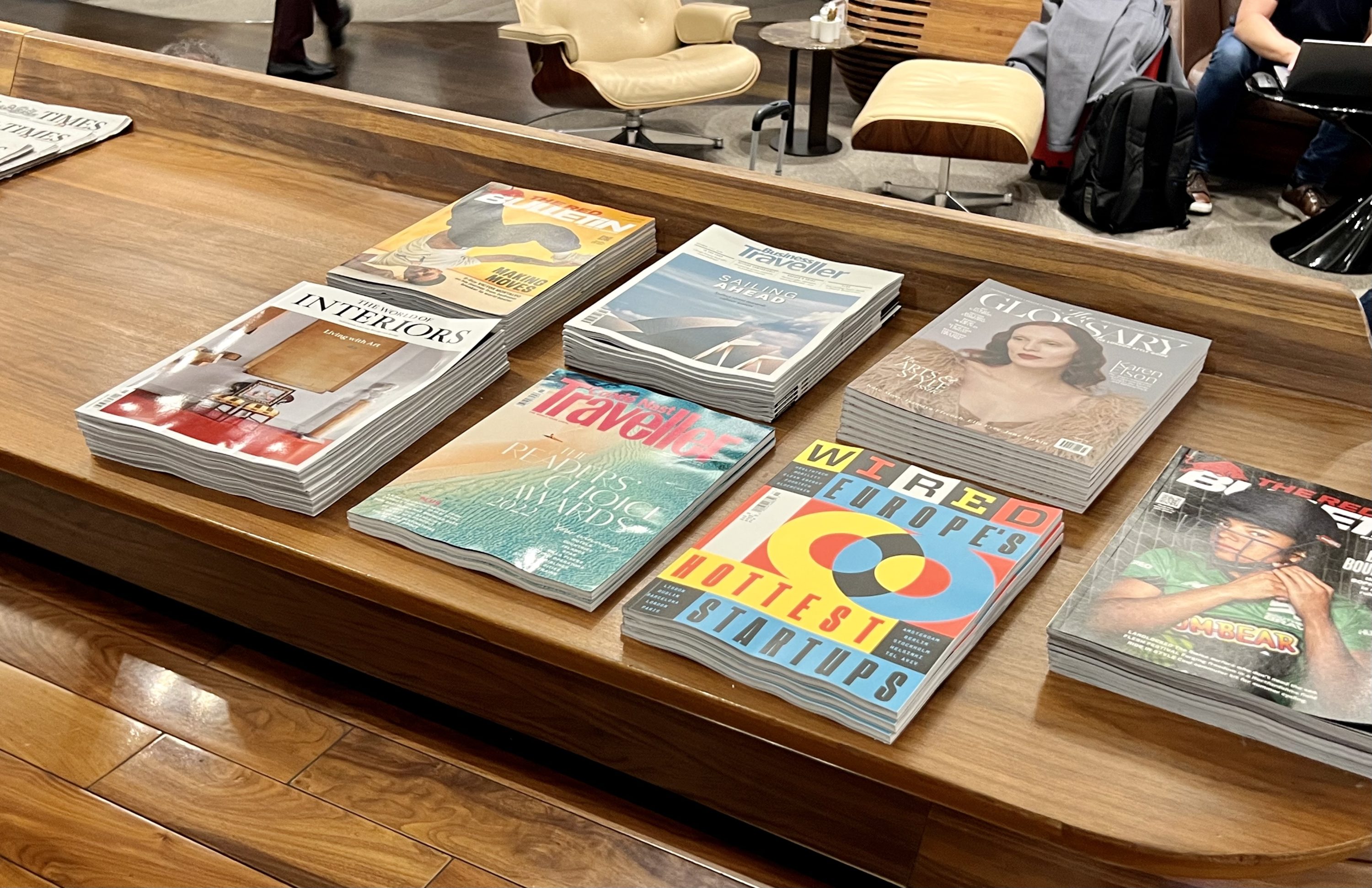 Virgin Atlantic A350 Upper Suite LHR Clubhouse reading material