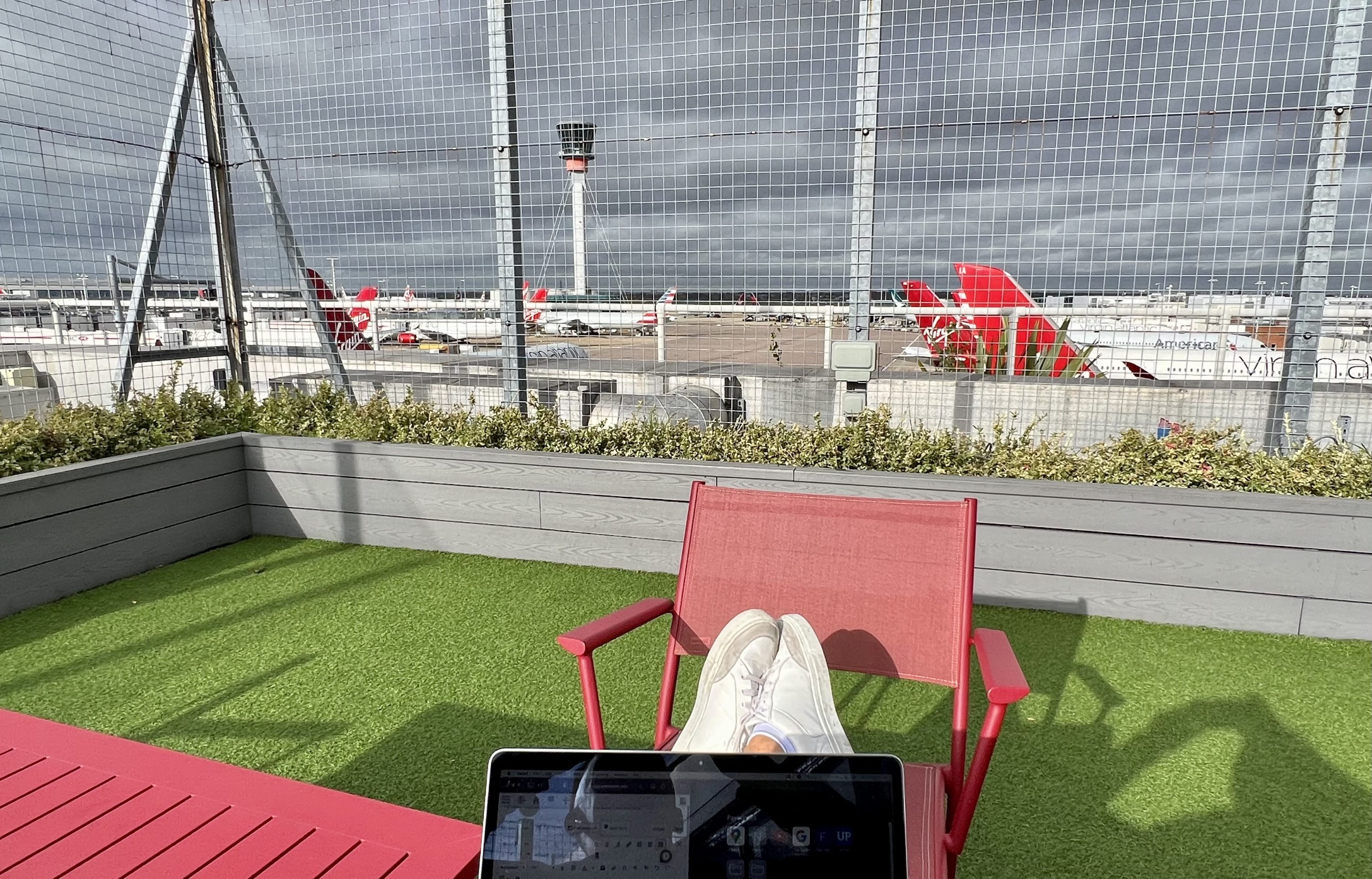 Virgin Atlantic A350 Upper Suite LHR Clubhouse terrace