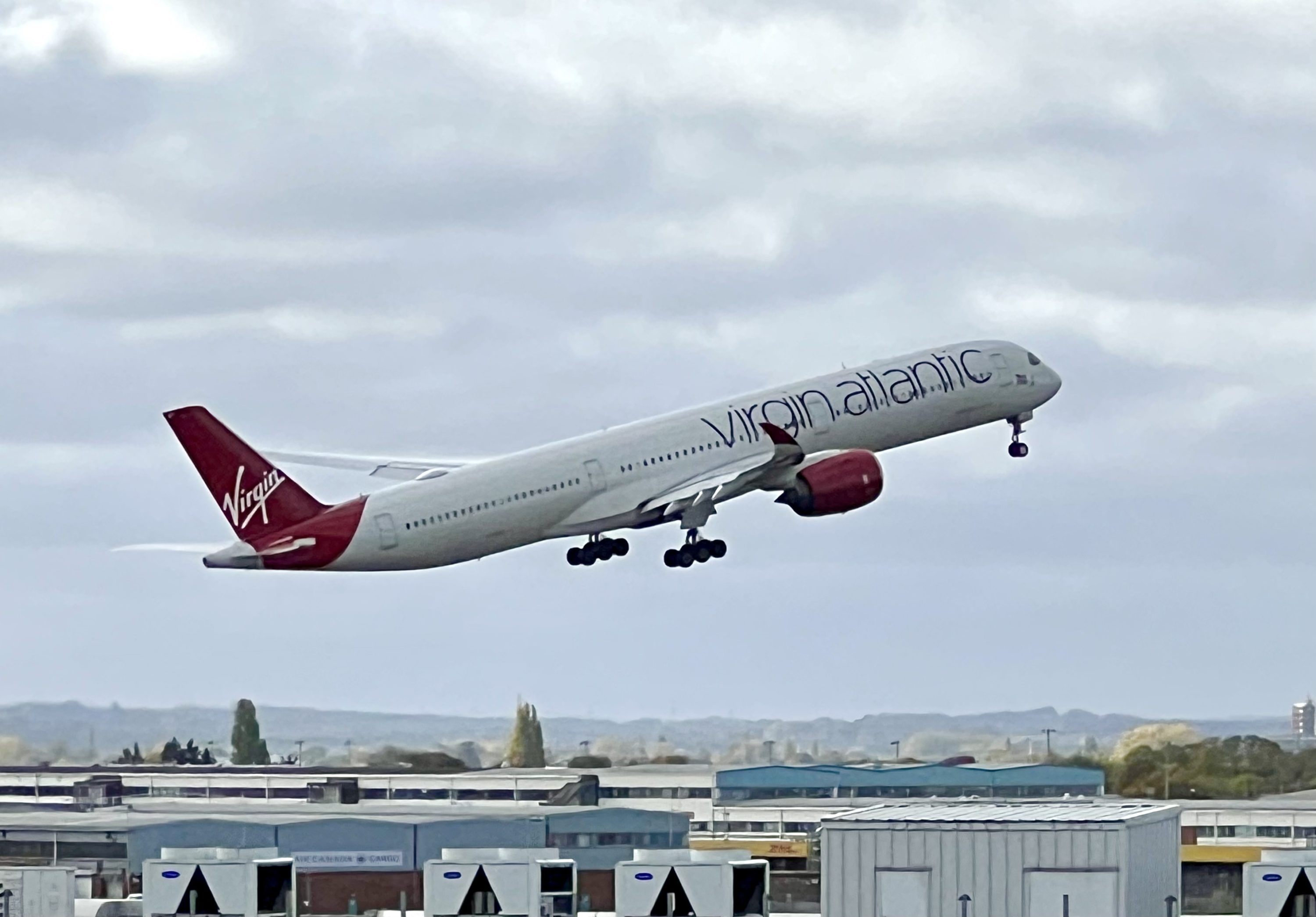 Virgin Atlantic A350 Upper Suite LHR Clubhouse terrace runway view