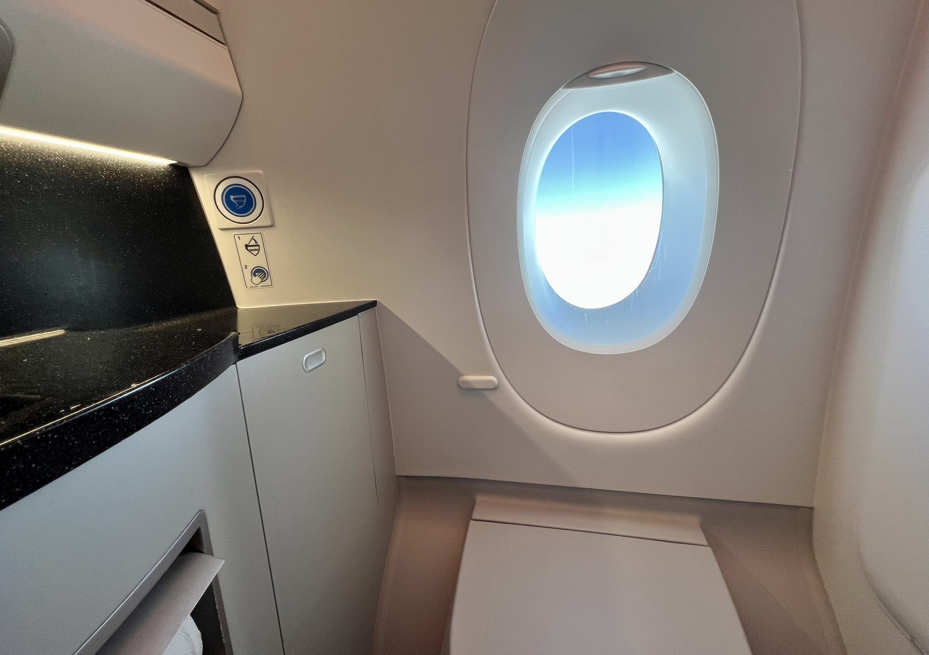 Virgin Atlantic A350 Upper Suite loo window view