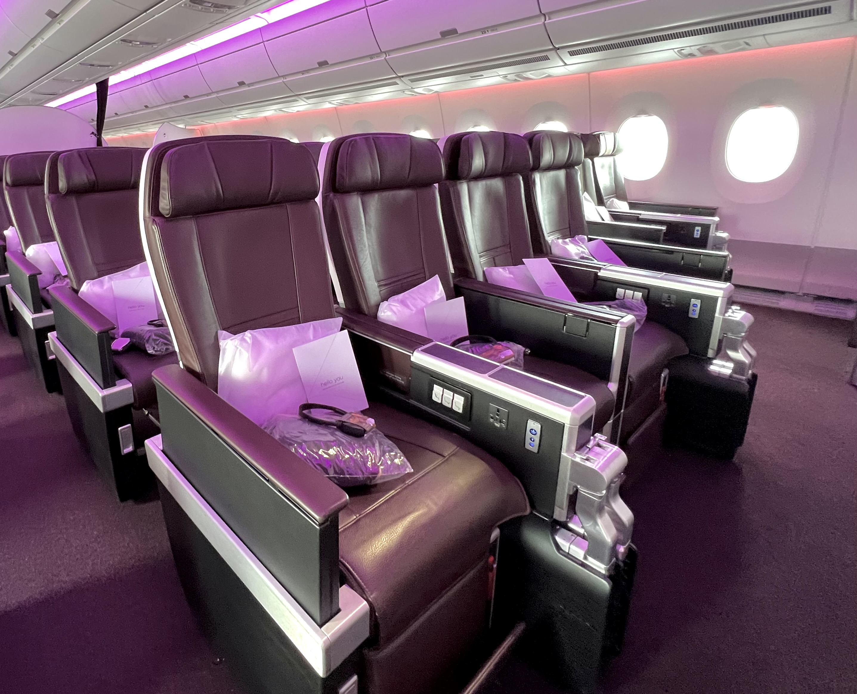 Virgin Atlantic A350 Upper Suite premium economy front row