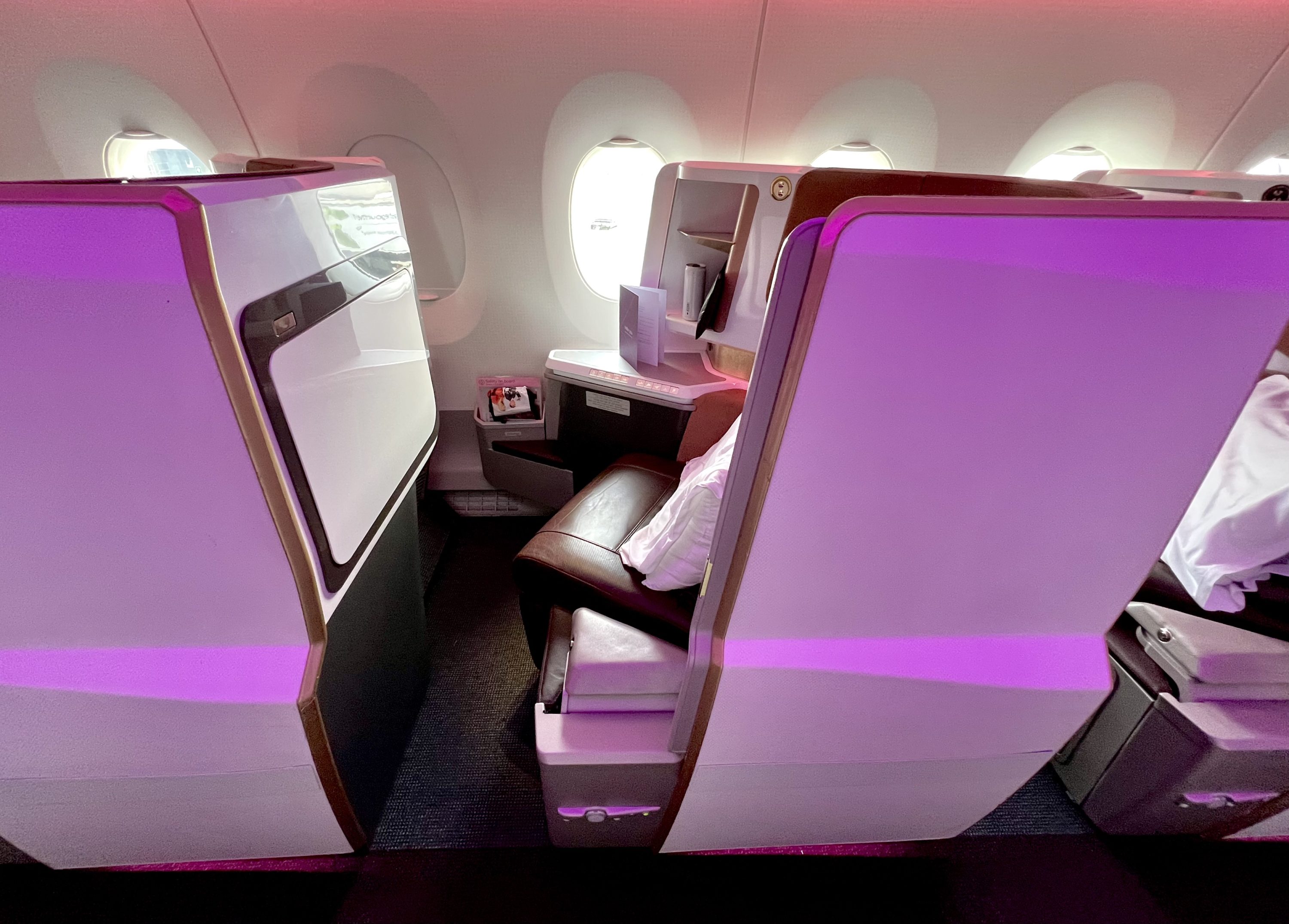 Virgin Atlantic A350 Upper Suite seat 4K from the side