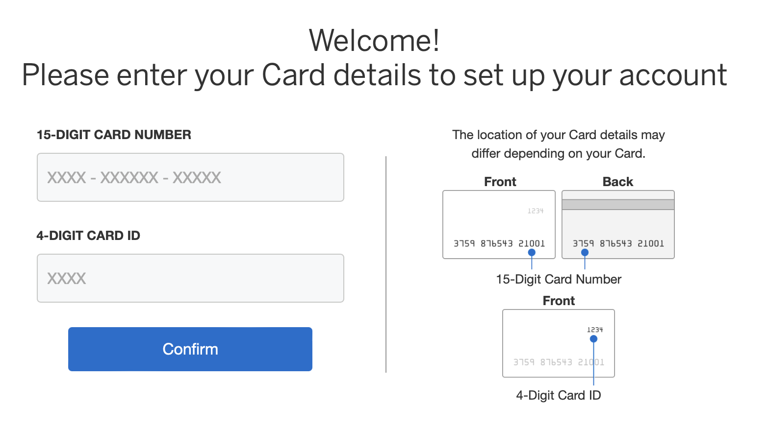 Amex Activate Card