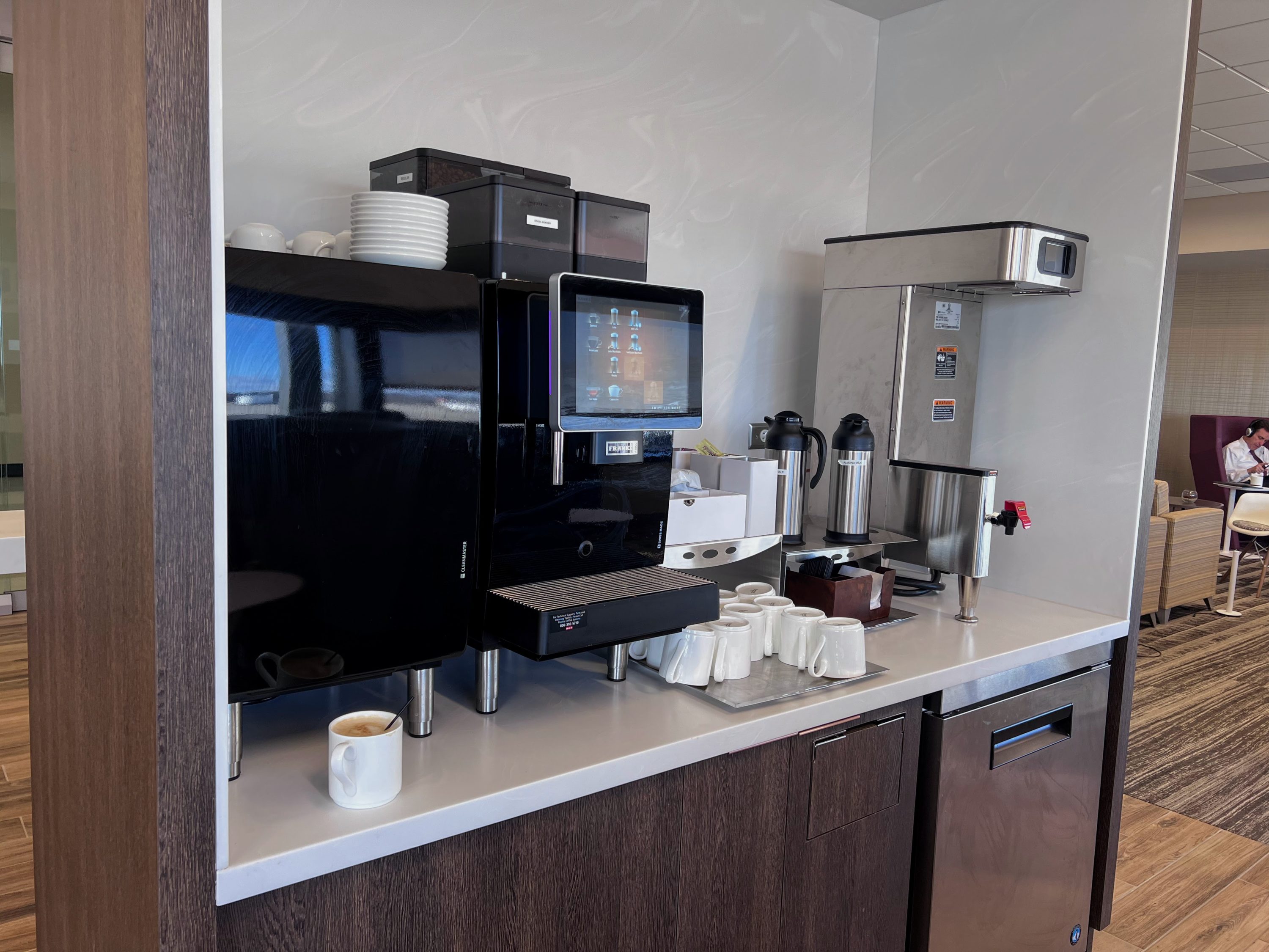 Escape Lounge Columbus coffee machine