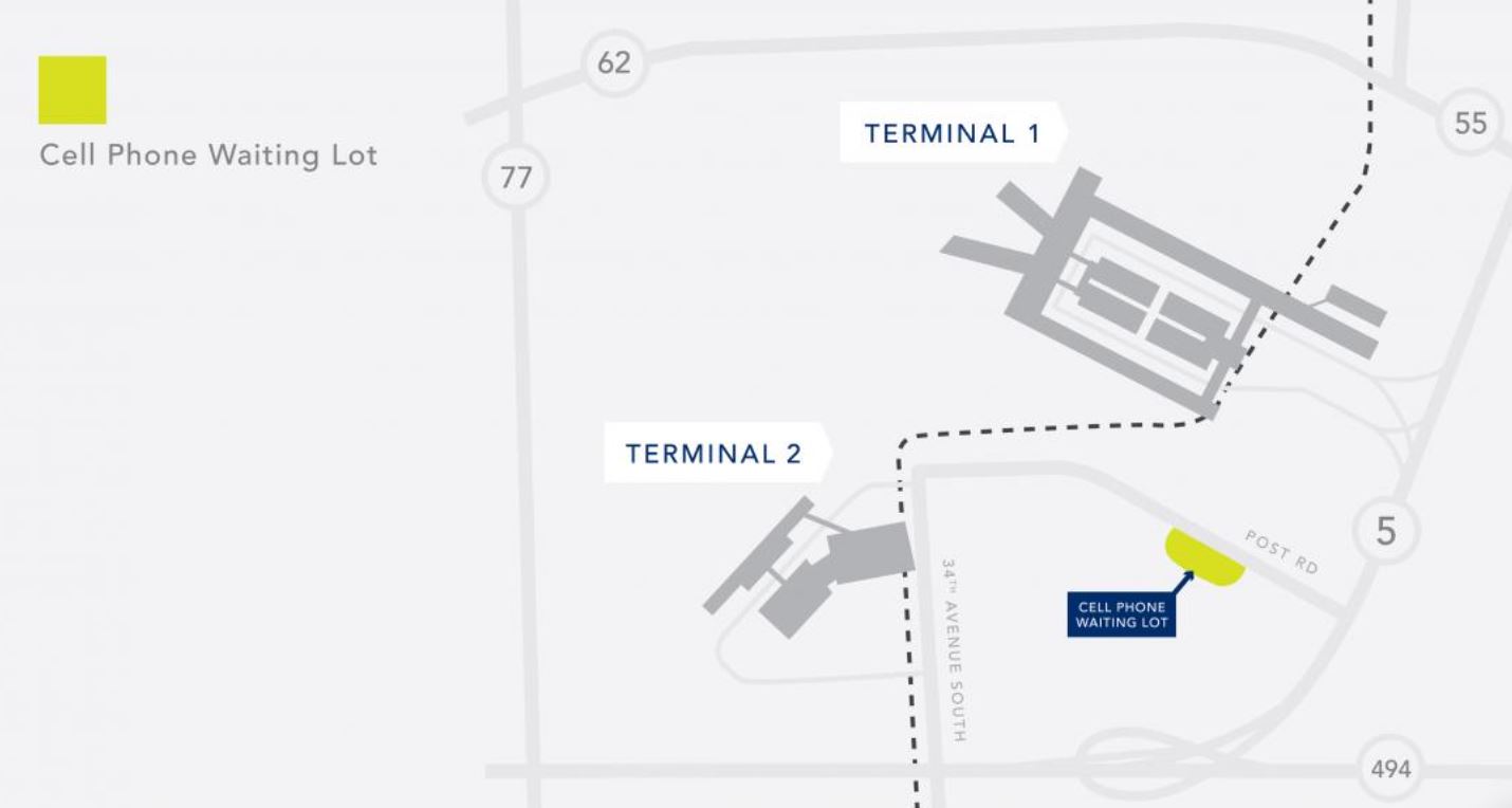 Minneapolis Saint Paul International Airport Cell Phone Lot