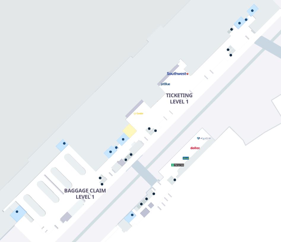 Terminal 2 Ticketing and baggage at Minneapolis St. Paul International Airport