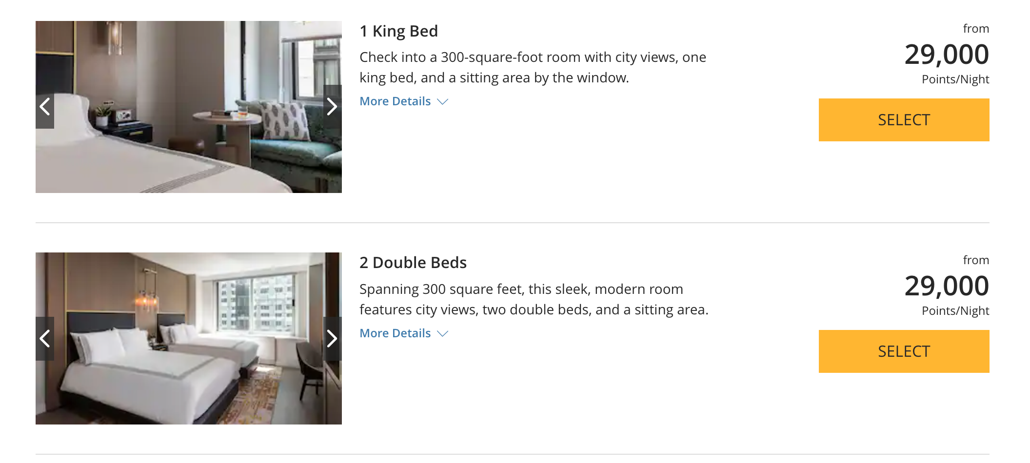 Thompson Hotel points cost