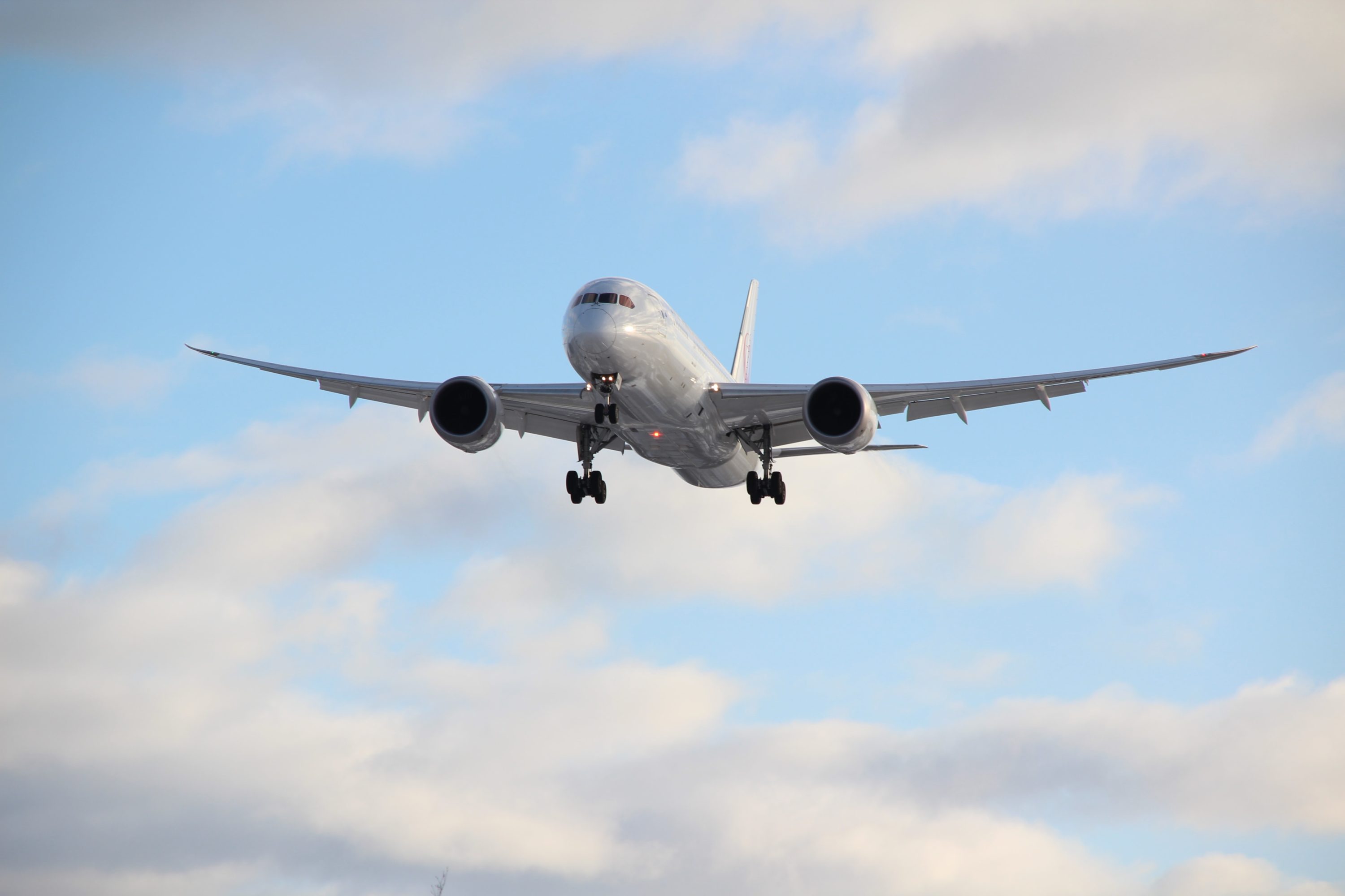 Airplane in sky