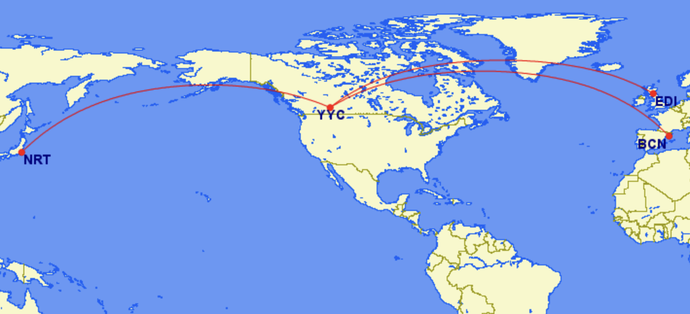 WestJet new routes from Calgary