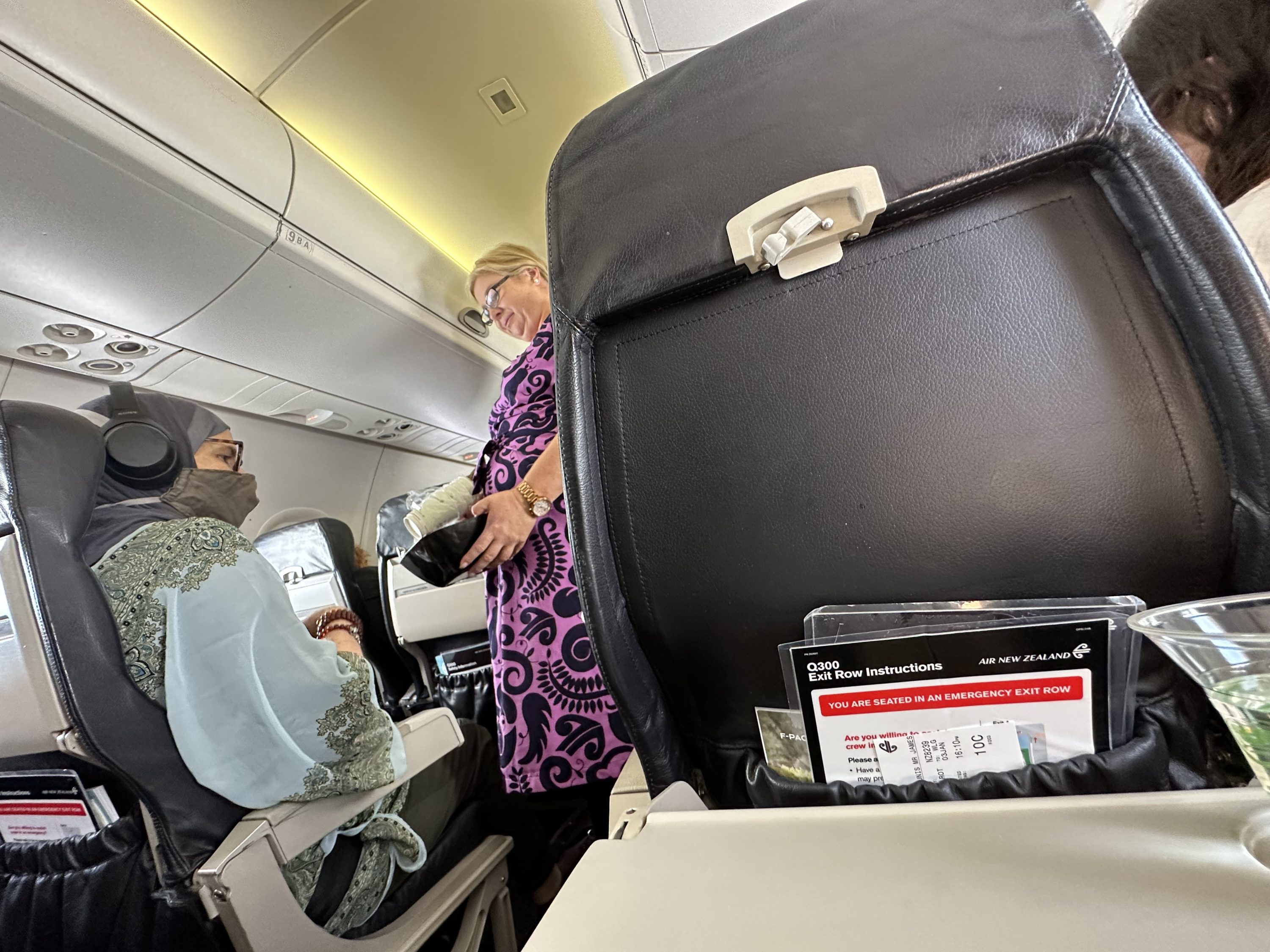 ANZ Flight Attendant Serving