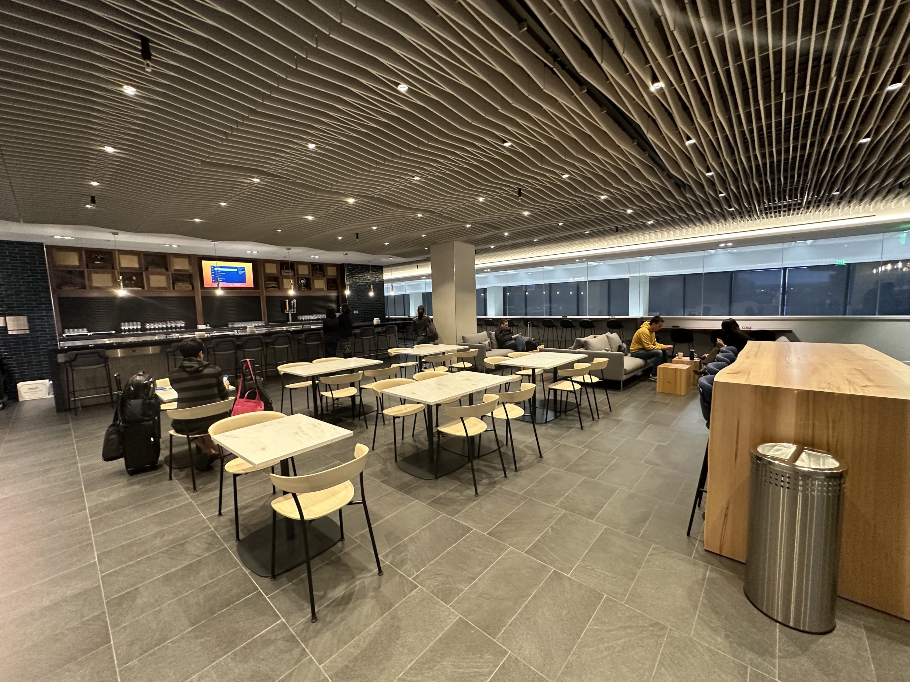 Amex Centurion Lounge SFO Dining Room Tables