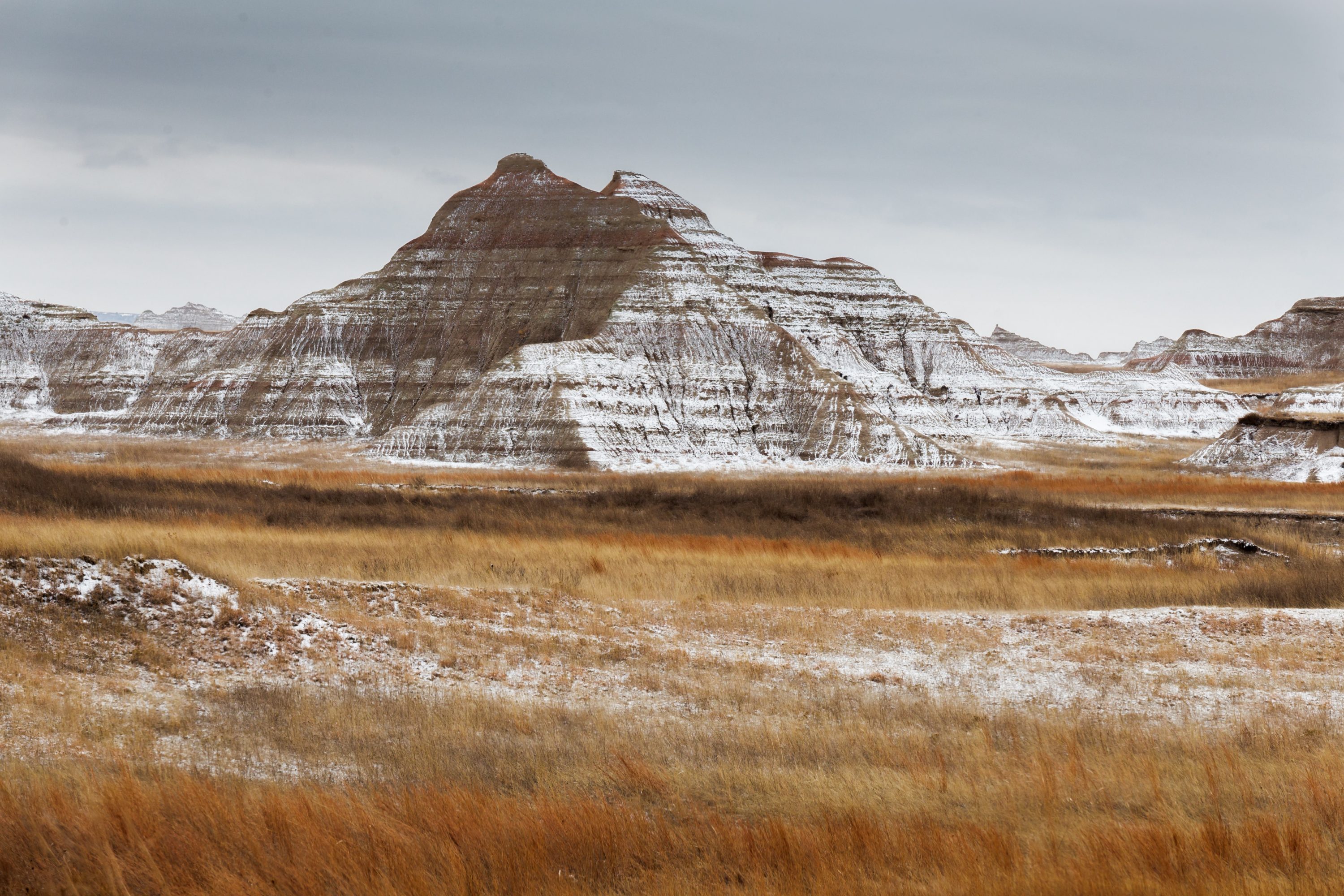 Badlands National Park in Winter