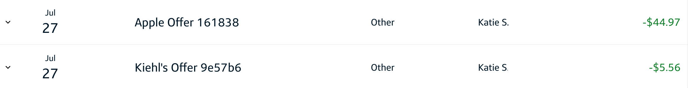 Capital One Offers cash back