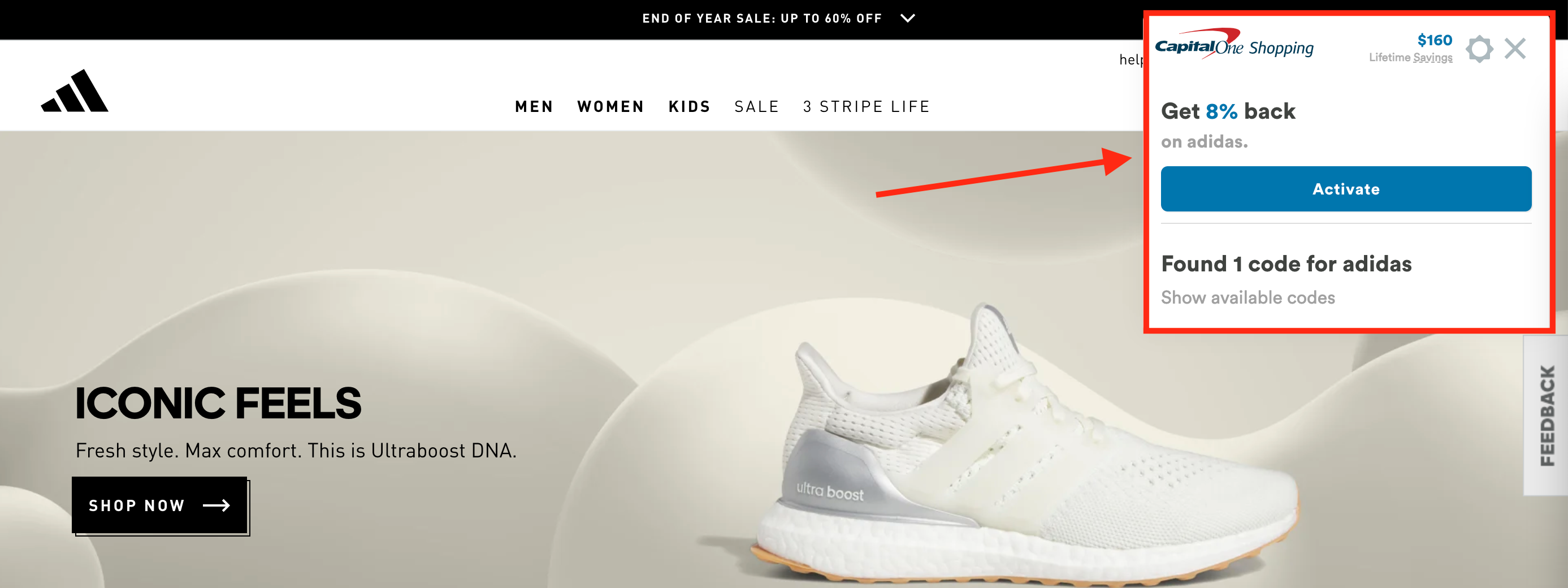 Capital One Shopping browser extension