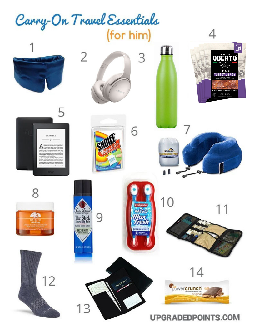 Carry on Travel Essentials Him