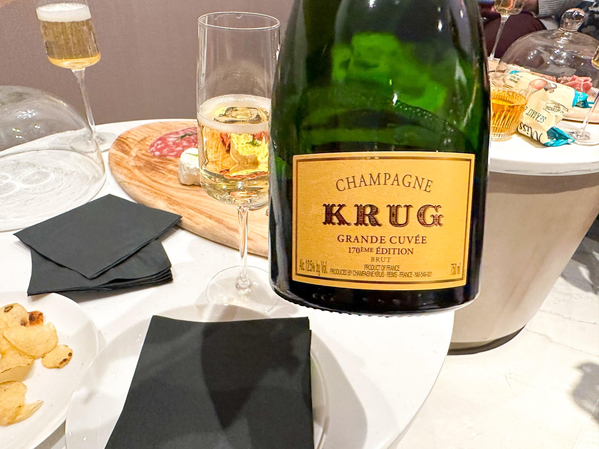 Chelsea Lounge JFK Krug bottle
