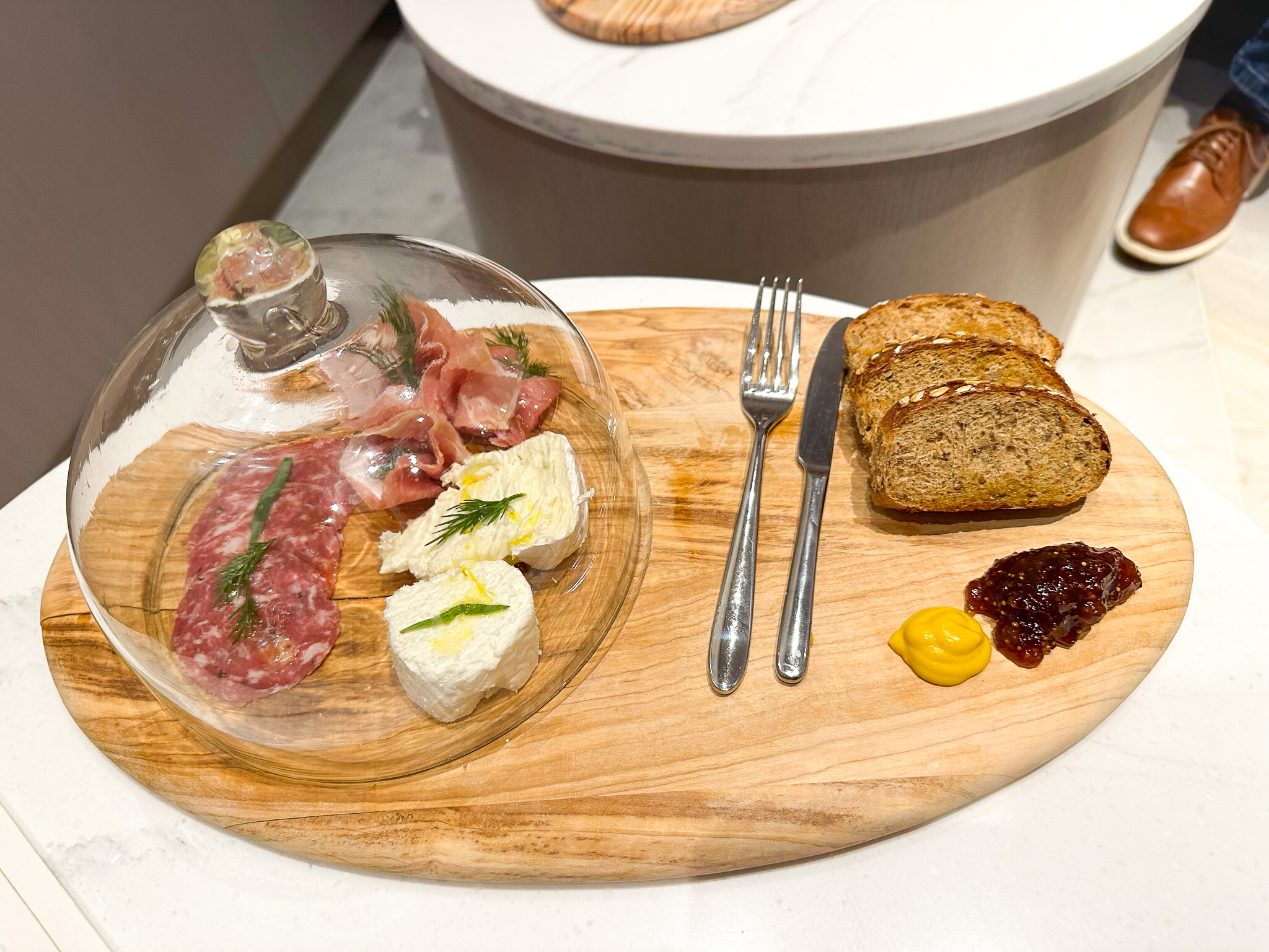 Chelsea Lounge JFK cheese plate