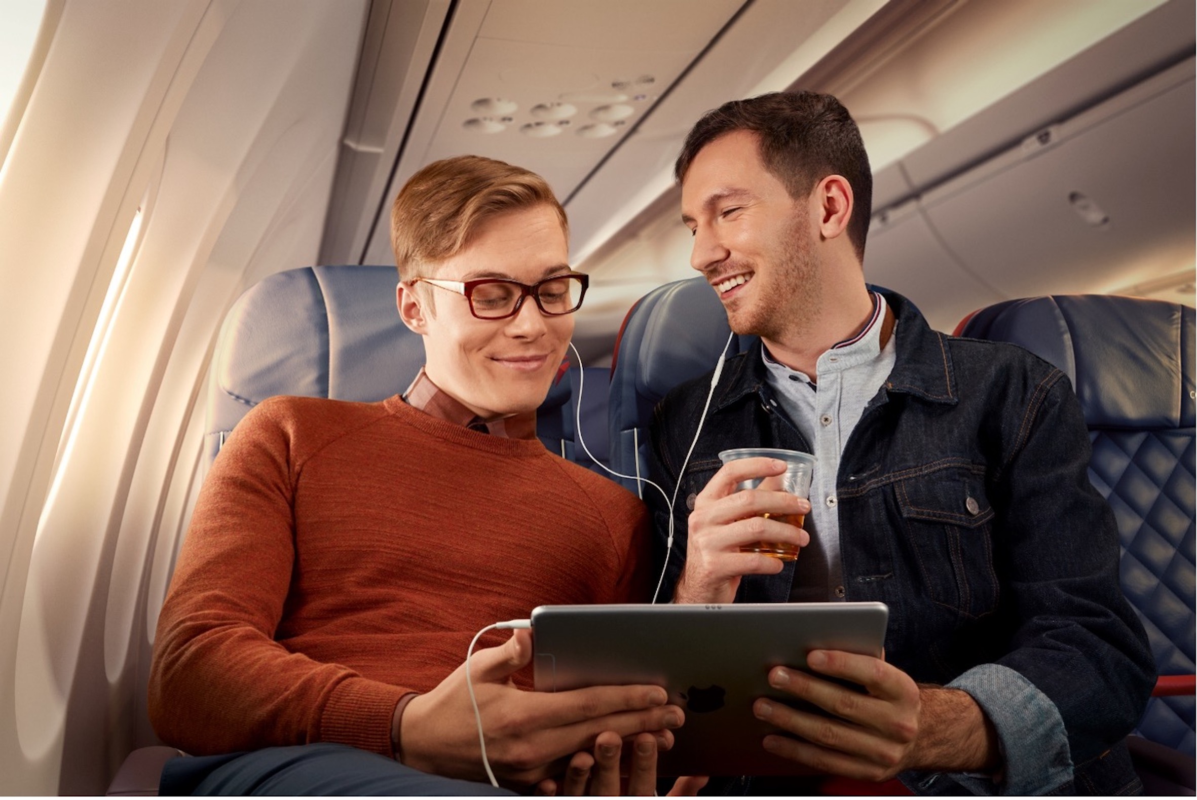 Delta passengers economy sharing device wi fi
