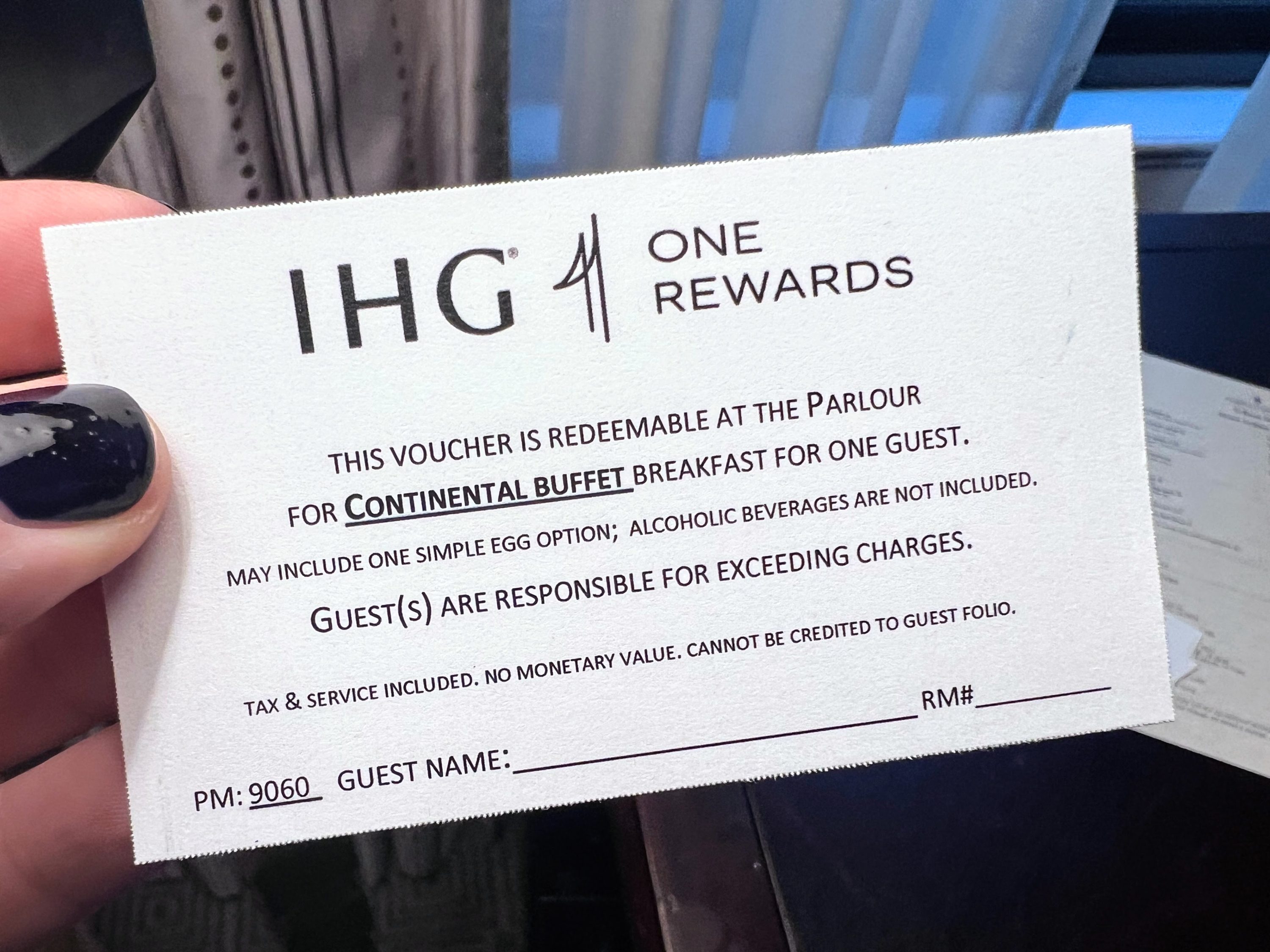 Diamond Elite Free Breakfast Coupon at Intercontinental New York Barclay
