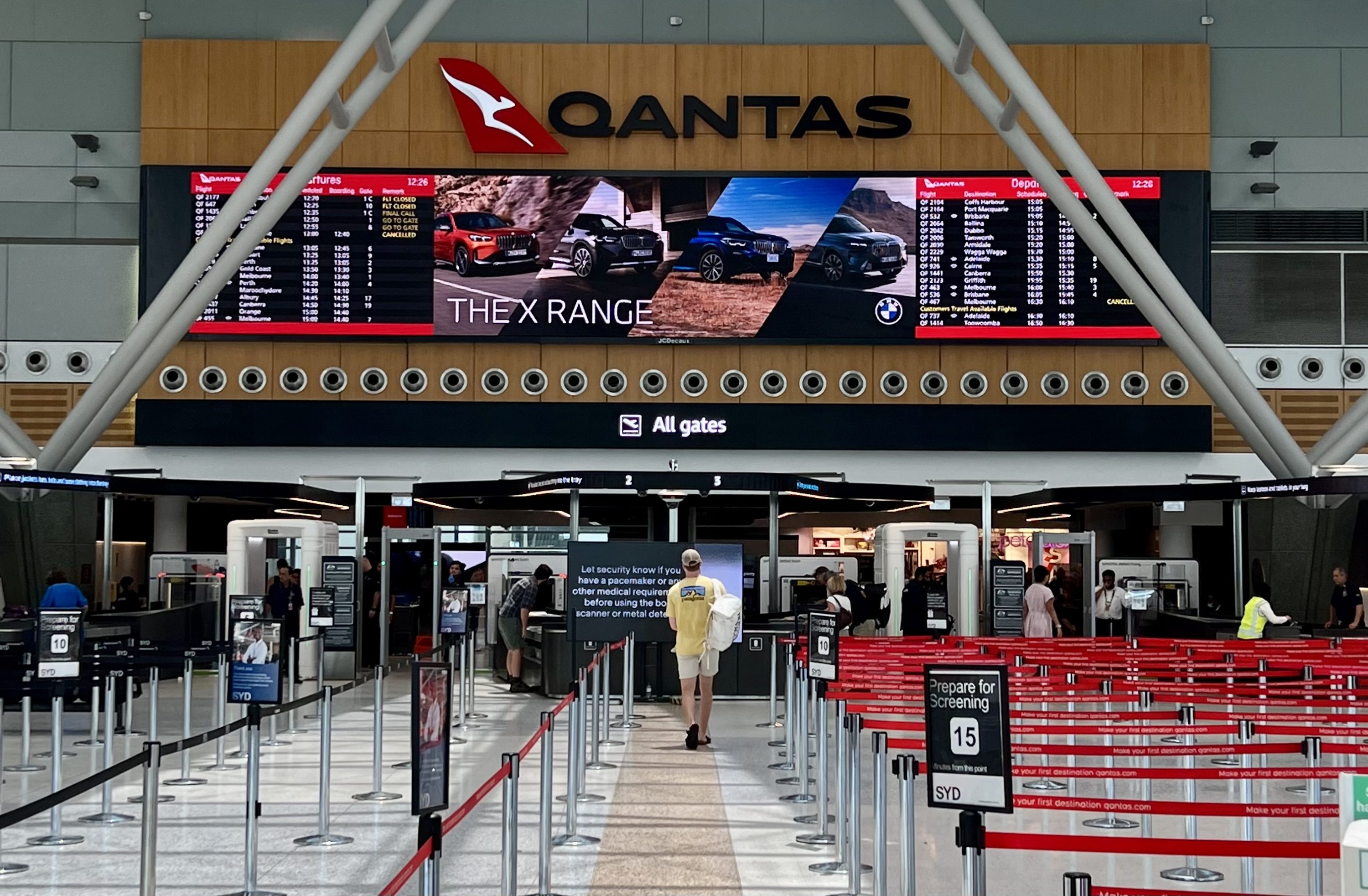 Domestic depatures at Sydney Airport