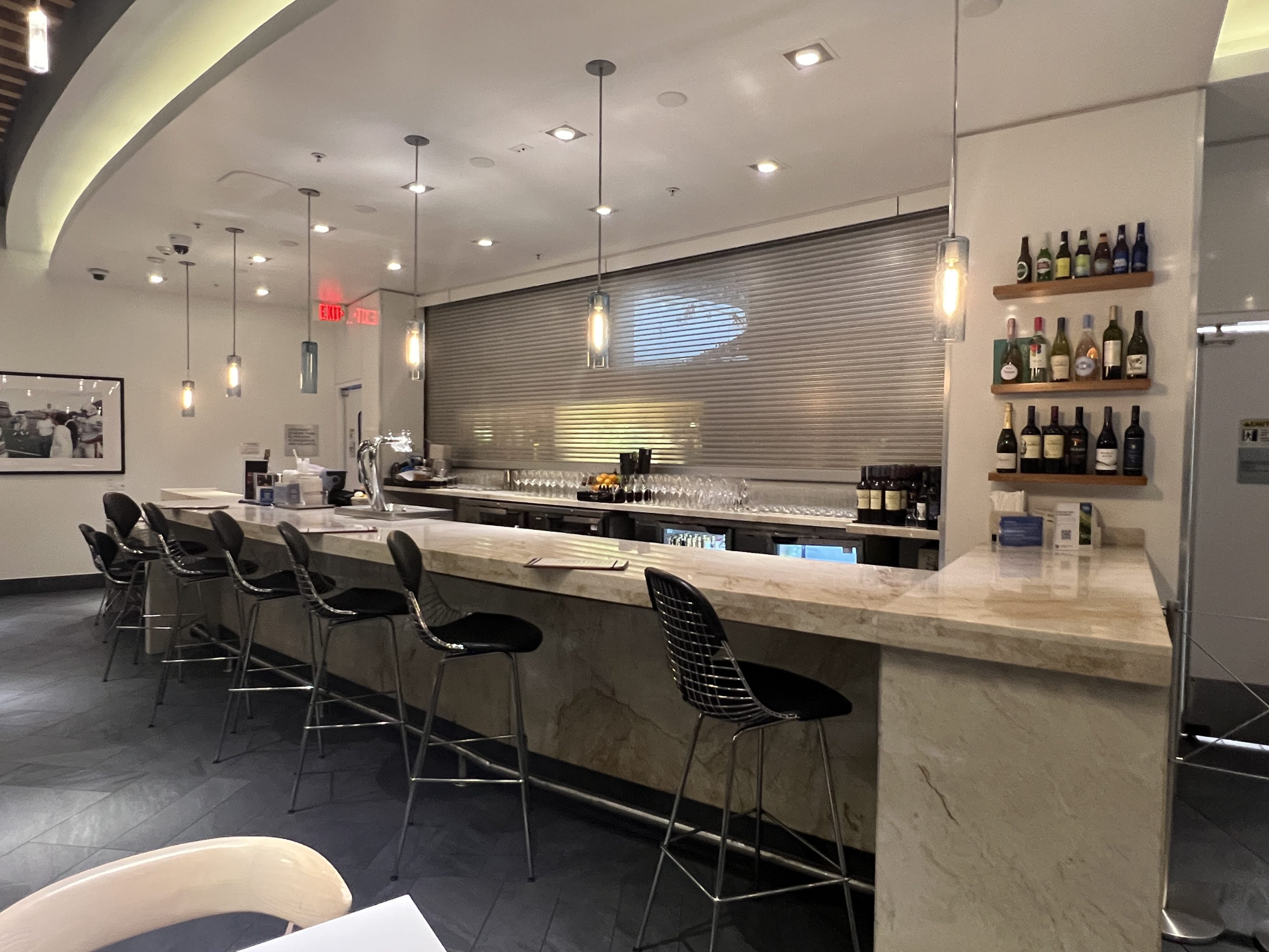 Centurion Lounge MIA bar.