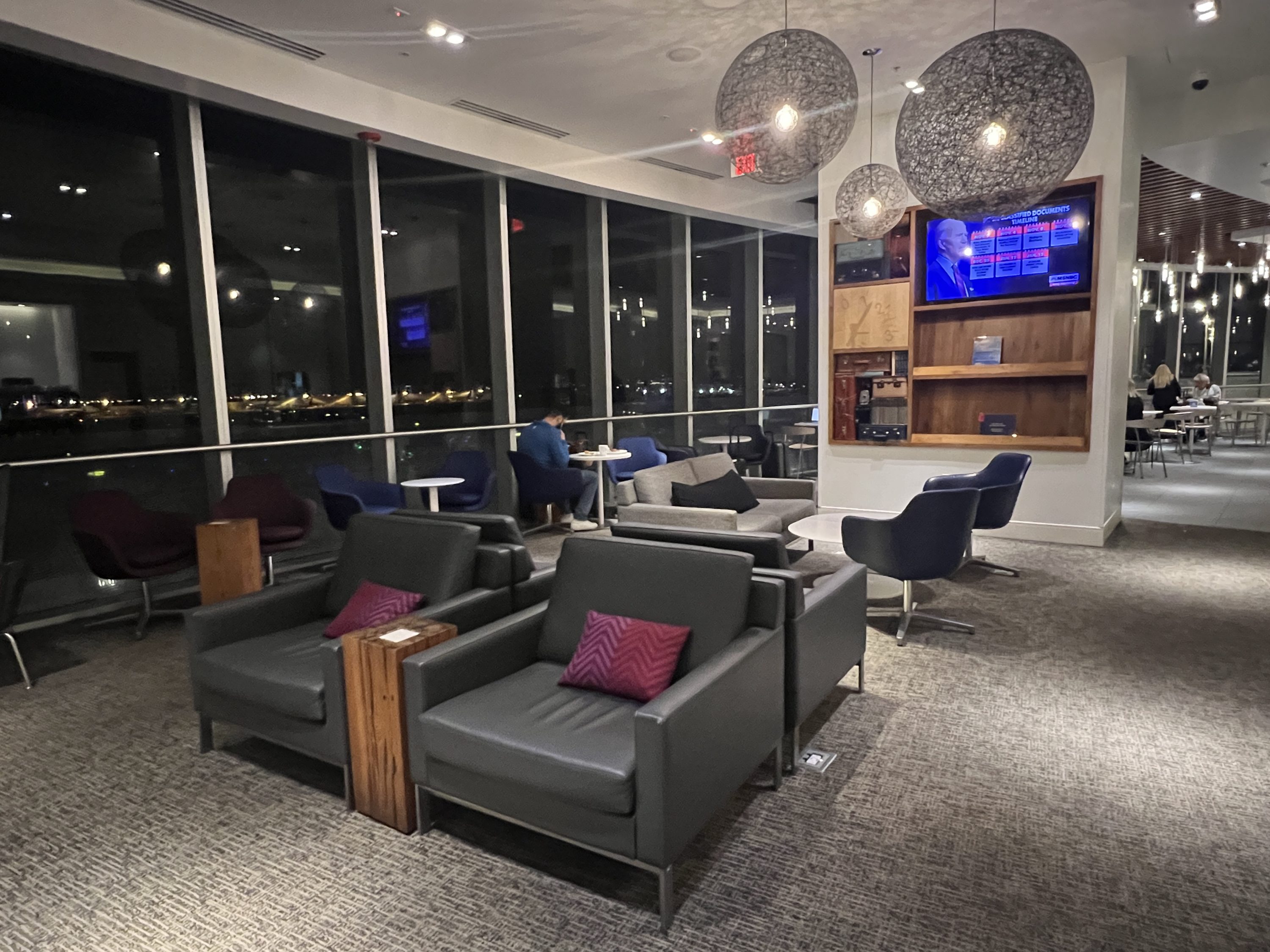 The Centurion Lounge Miami Airport seating.