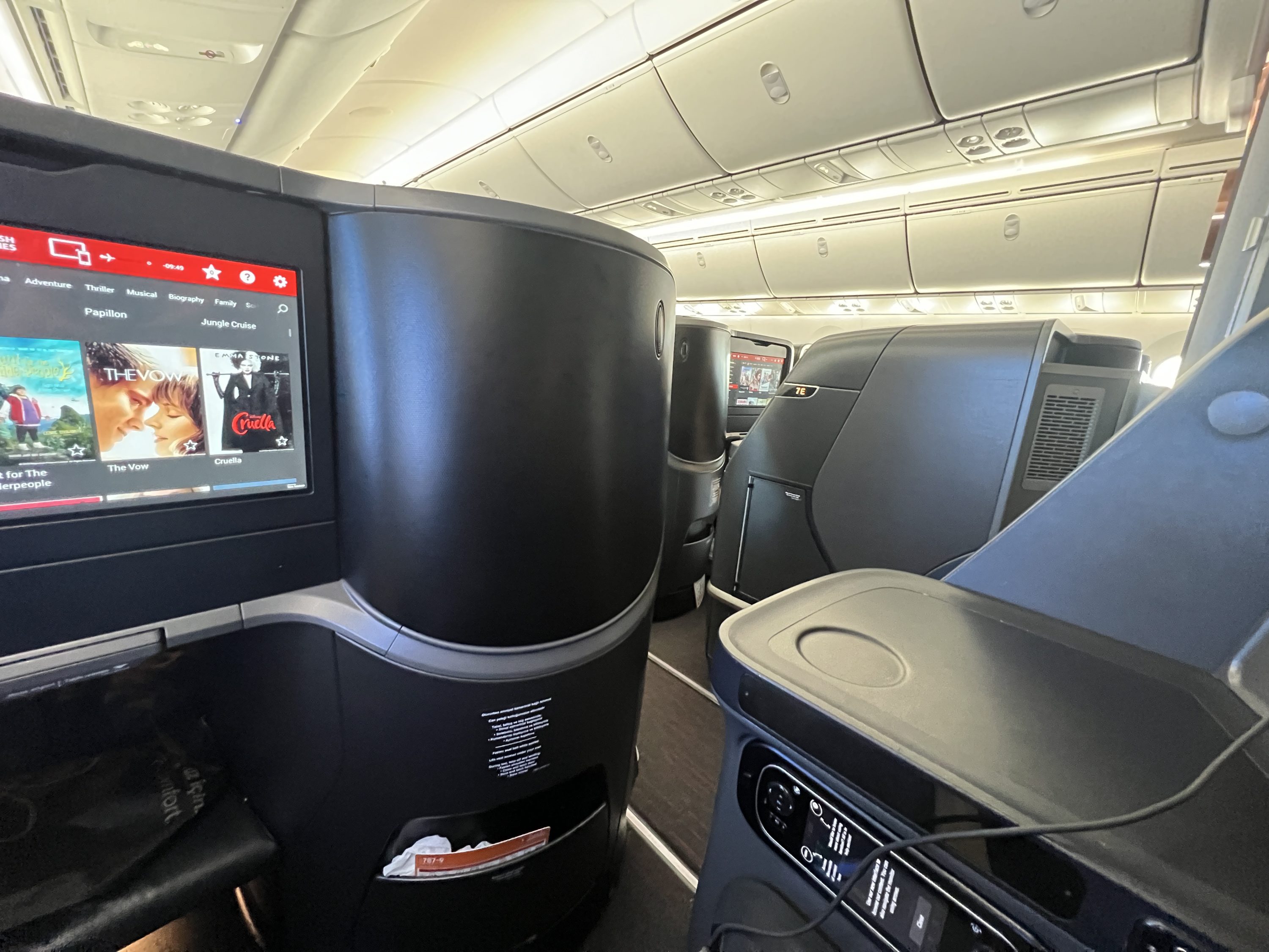 Turkish Airlines Business Class Seat Aisle Access 787-9