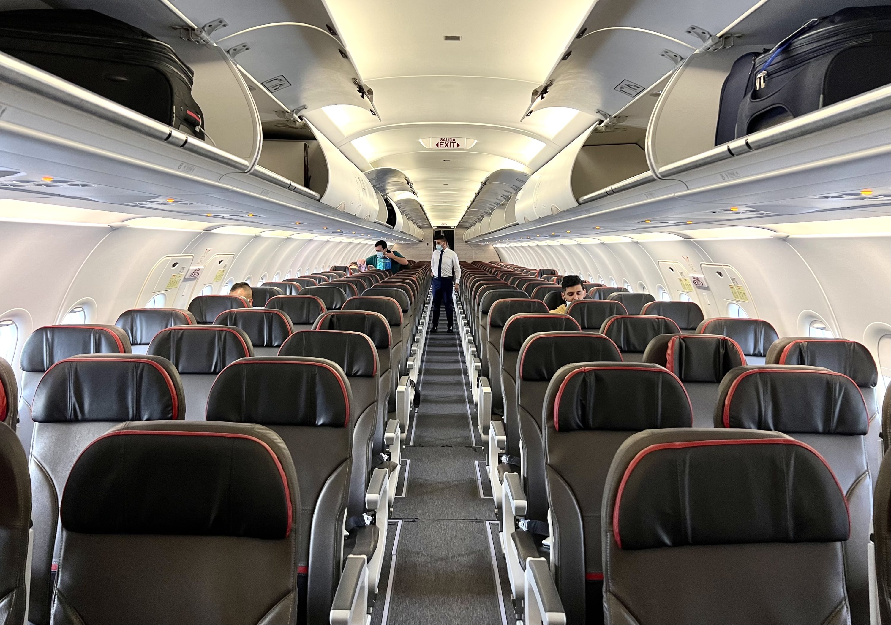 LATAM Colombia Airbus A320 interior