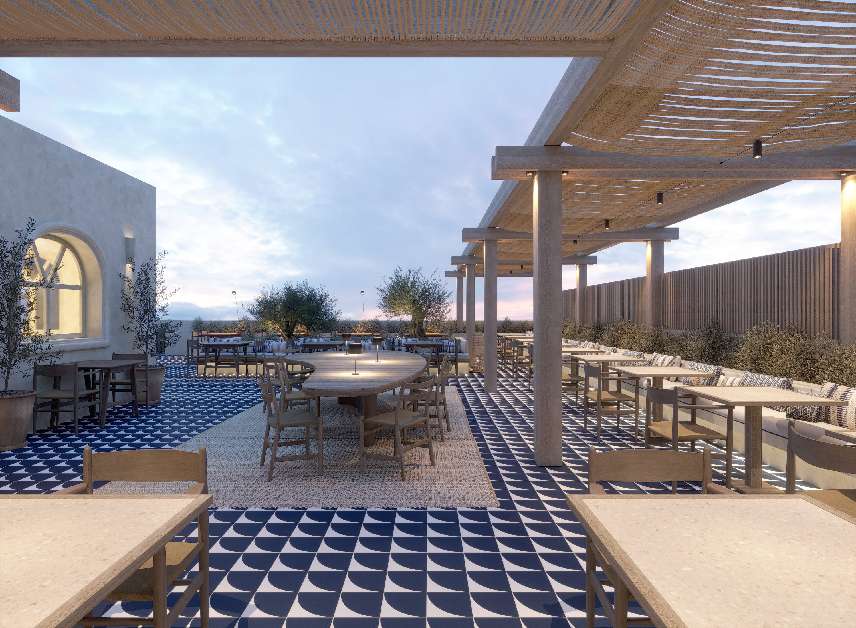 Lindian Village Beach Resort Rhodes Curio Collection by Hilton Outdoor restaurant