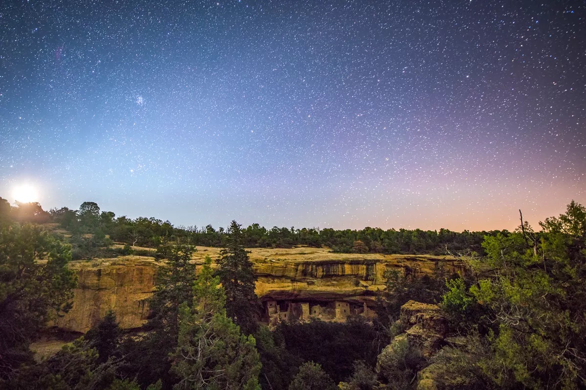 Moonrise over Spruce Tree House