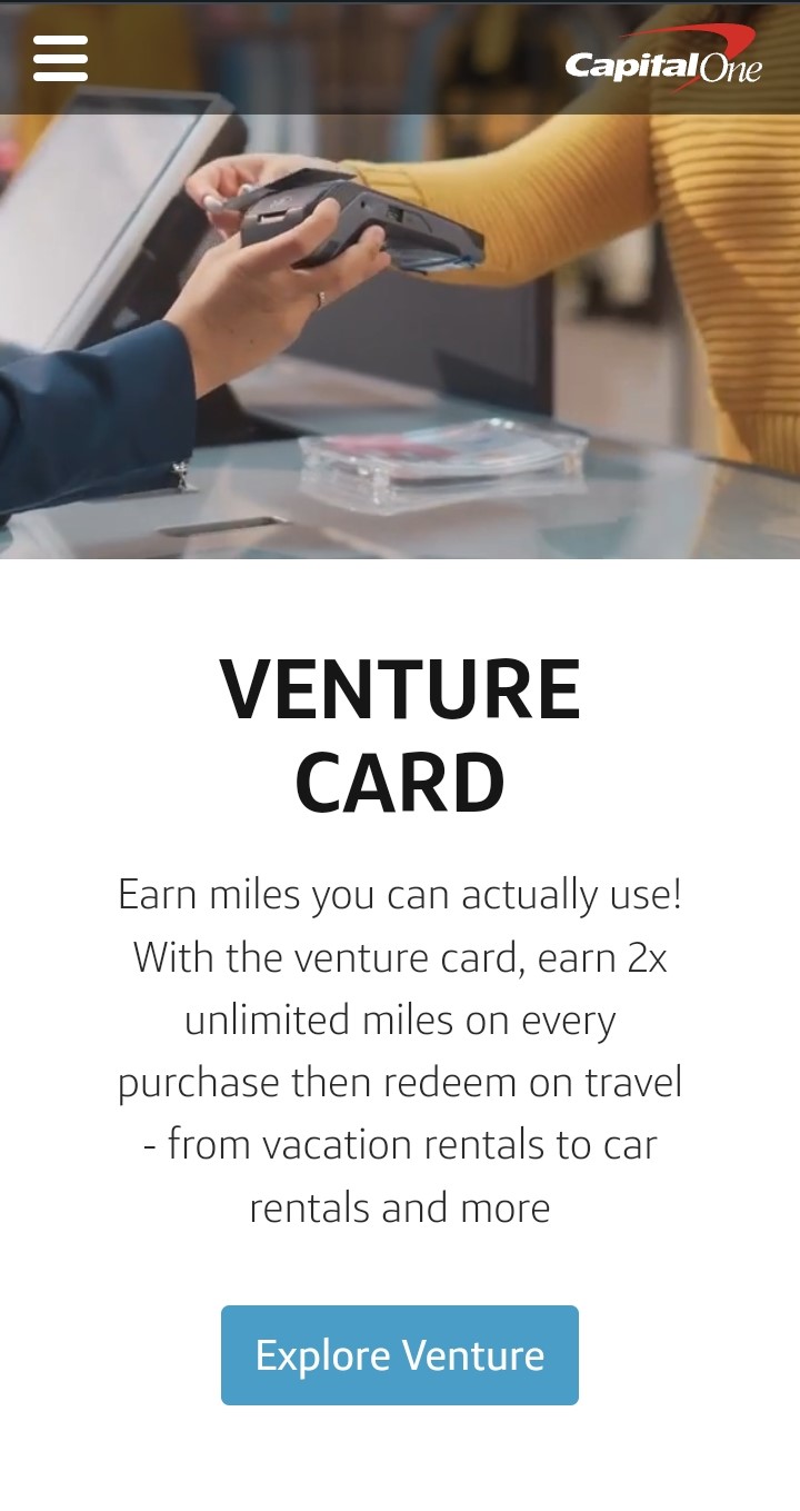 More information on the Capital One Goals QR code landing page for the luggage pin