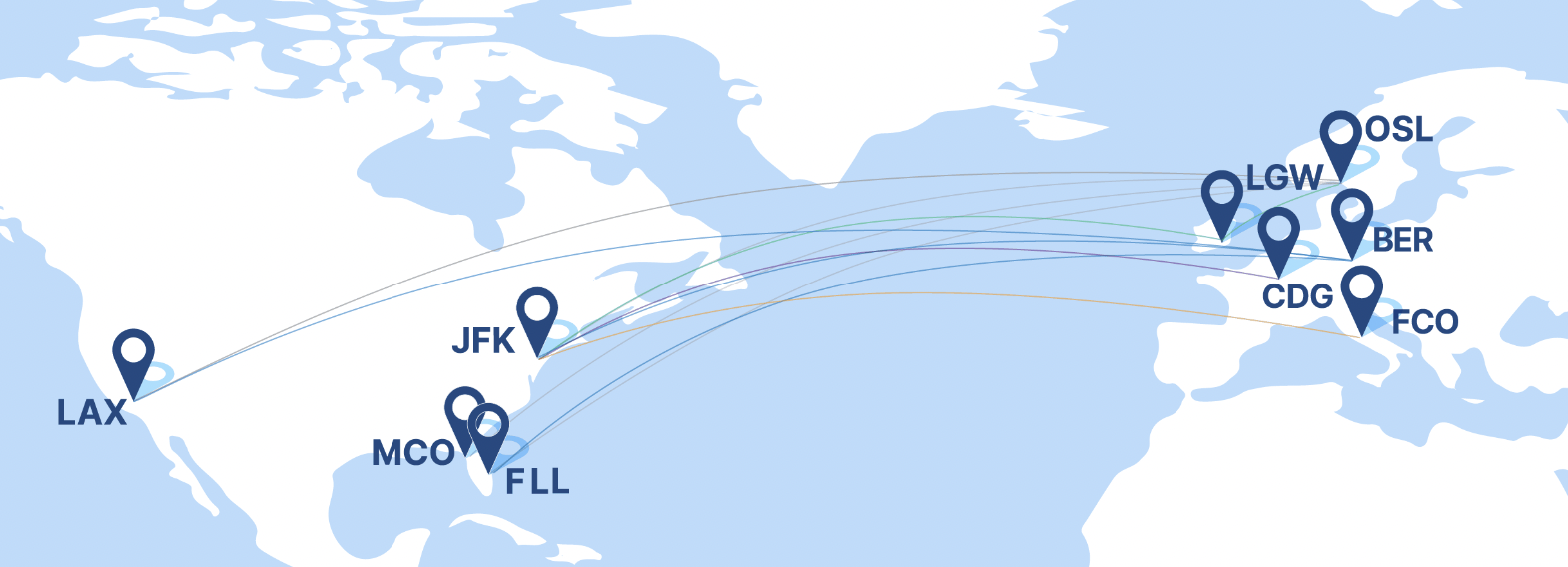 Norse Atlantic Route Map